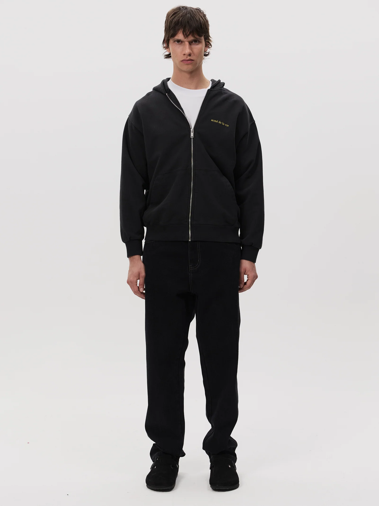 Basic Bio Washing Hoodie Zip Up