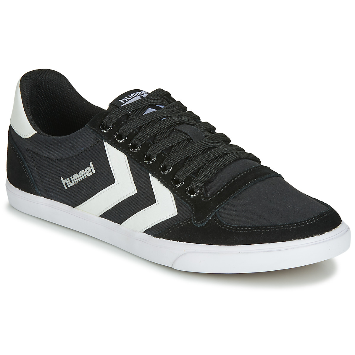 hummel - TEN STAR LOW CANVAS - Black / White