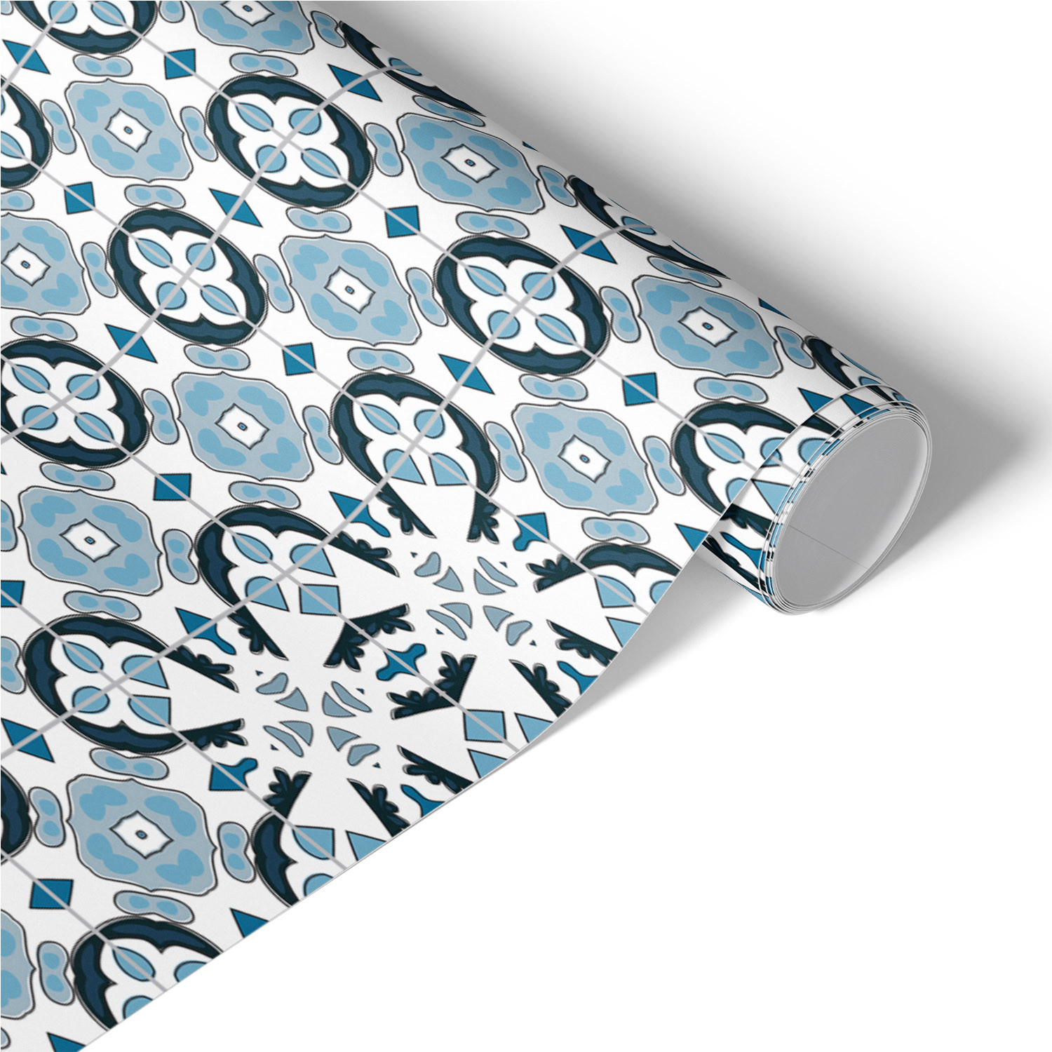 Okleina na meble Niebieska geometria 50x100 Folia samoprzylepna