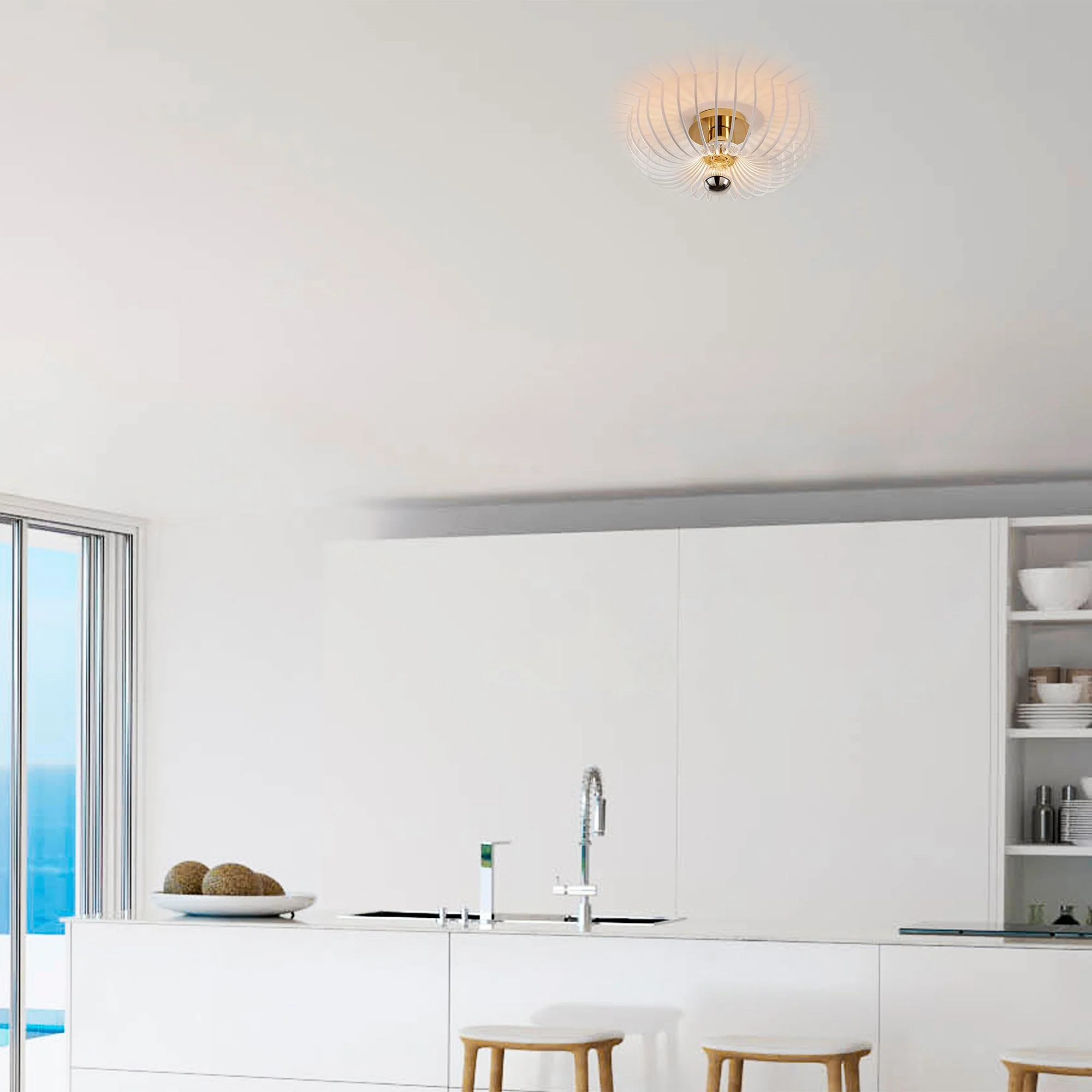 Plafondlamp woonkamer Achile