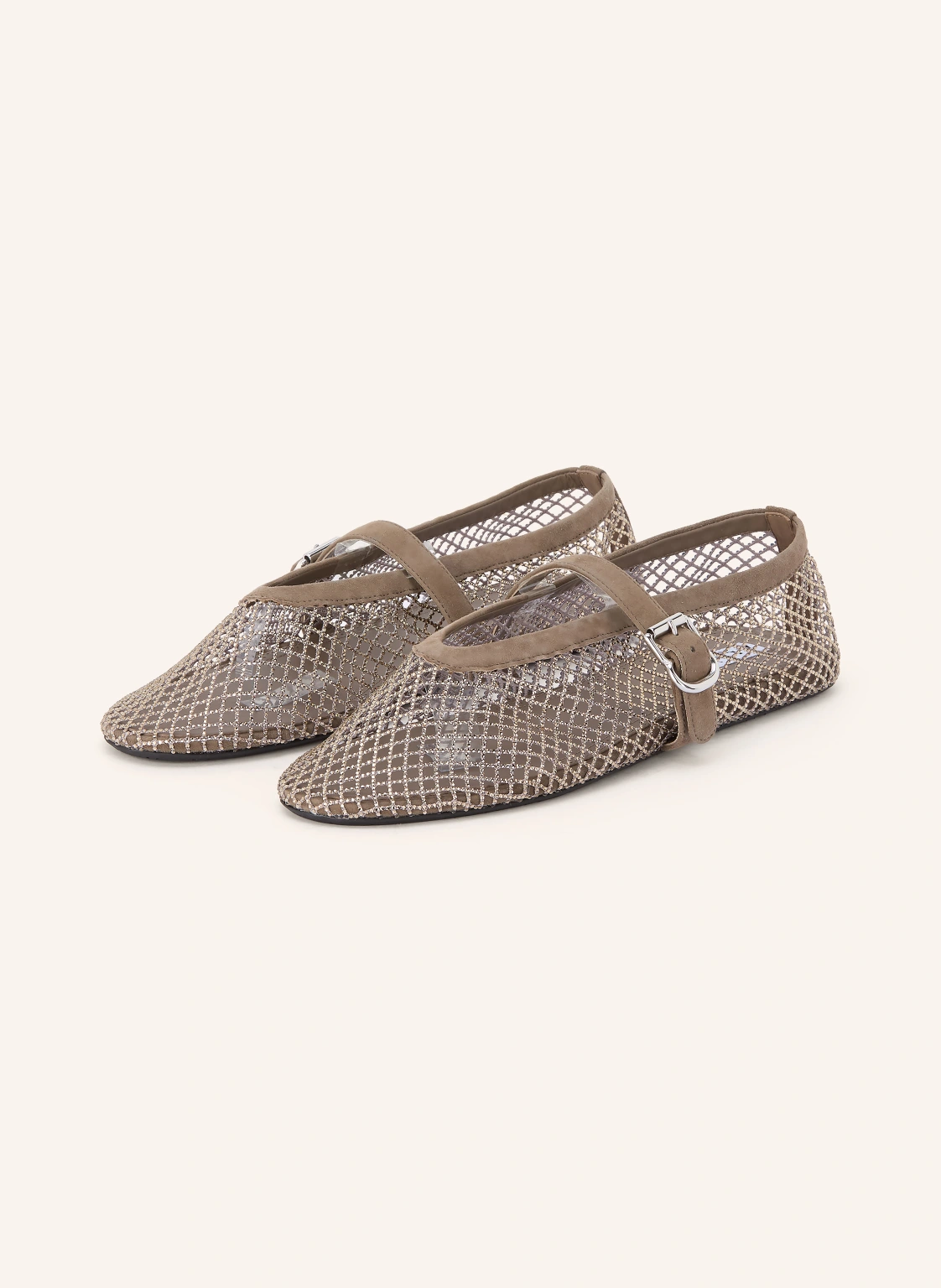 ALAÏA Mary-Jane-Ballerinas mit Schmucksteinen
