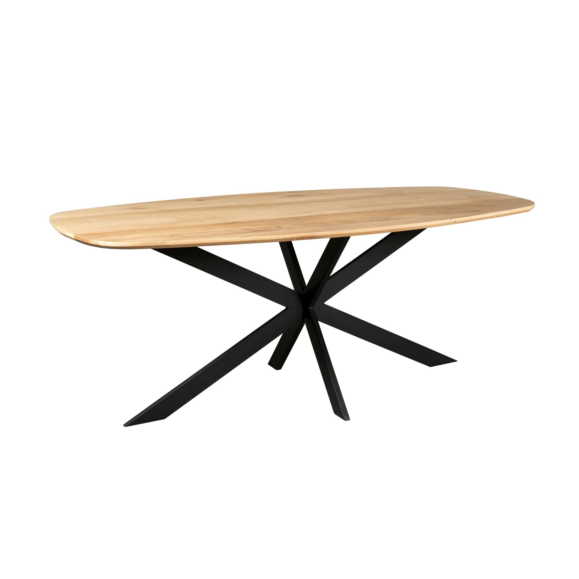 Table en bois à bords arrondis 280 cm LEXTON