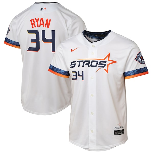Nolan Ryan Houston Astros Nike Youth 2025 City Connect Limited Player Jersey - White
