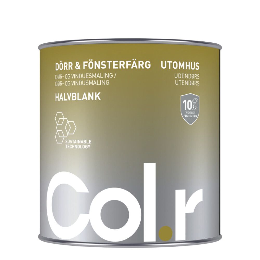 DØR & VINDUSMALING COL.R 0,5L HVIT