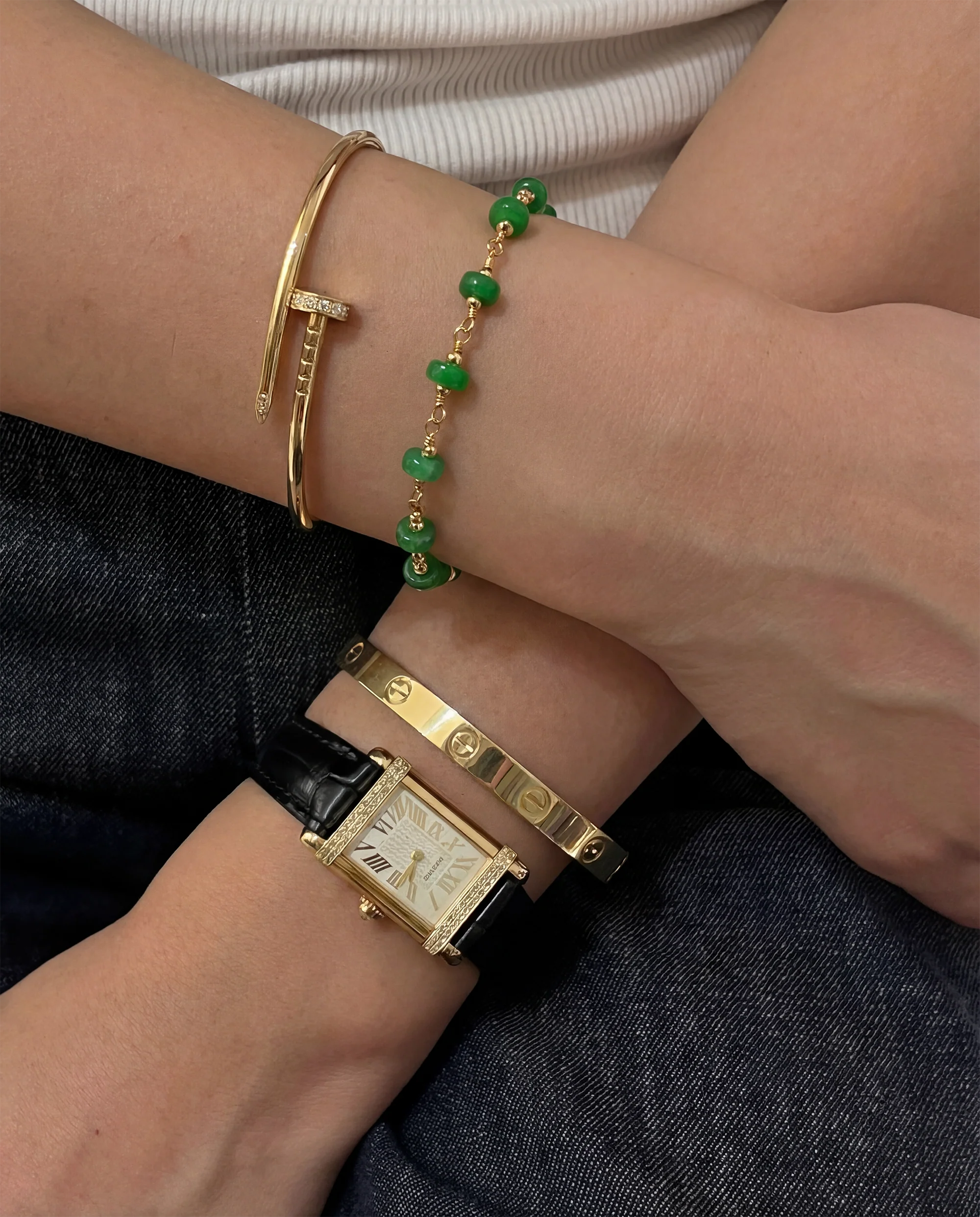 Jillian — Jade Beaded Bracelet