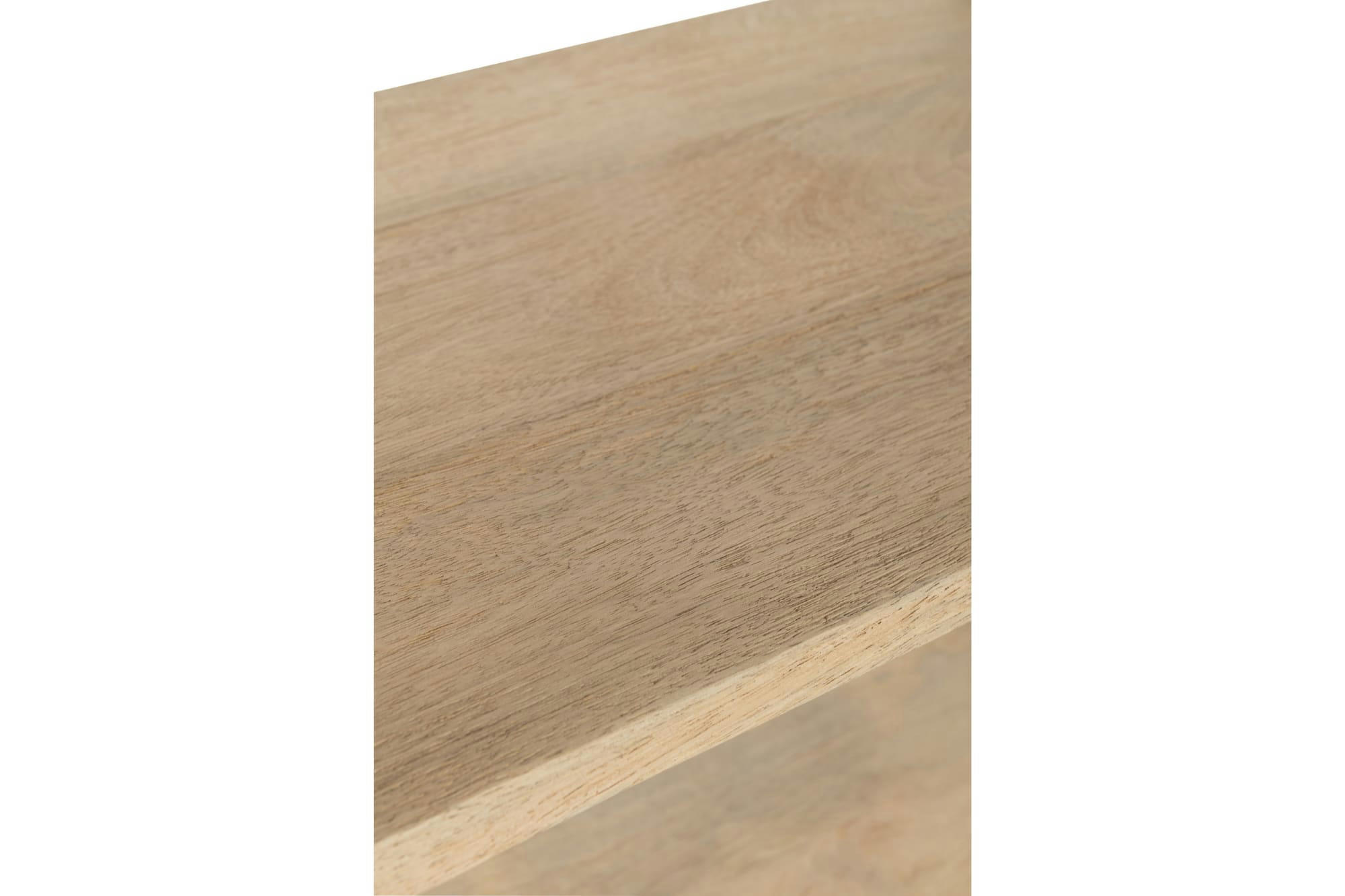 SALI - Bibliothèque en bois de manguier et en métal 5 tablettes