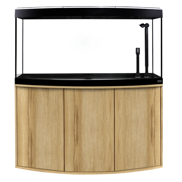 Aquariumkombination »Vicenza«, BxHxL: 121 x 134 x 92 cm, Floatglas, buchenfarben