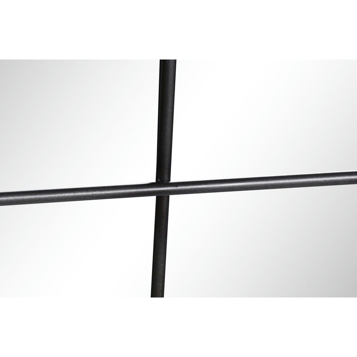 FENÊTRE - Miroir mural en métal noir 81x120cm