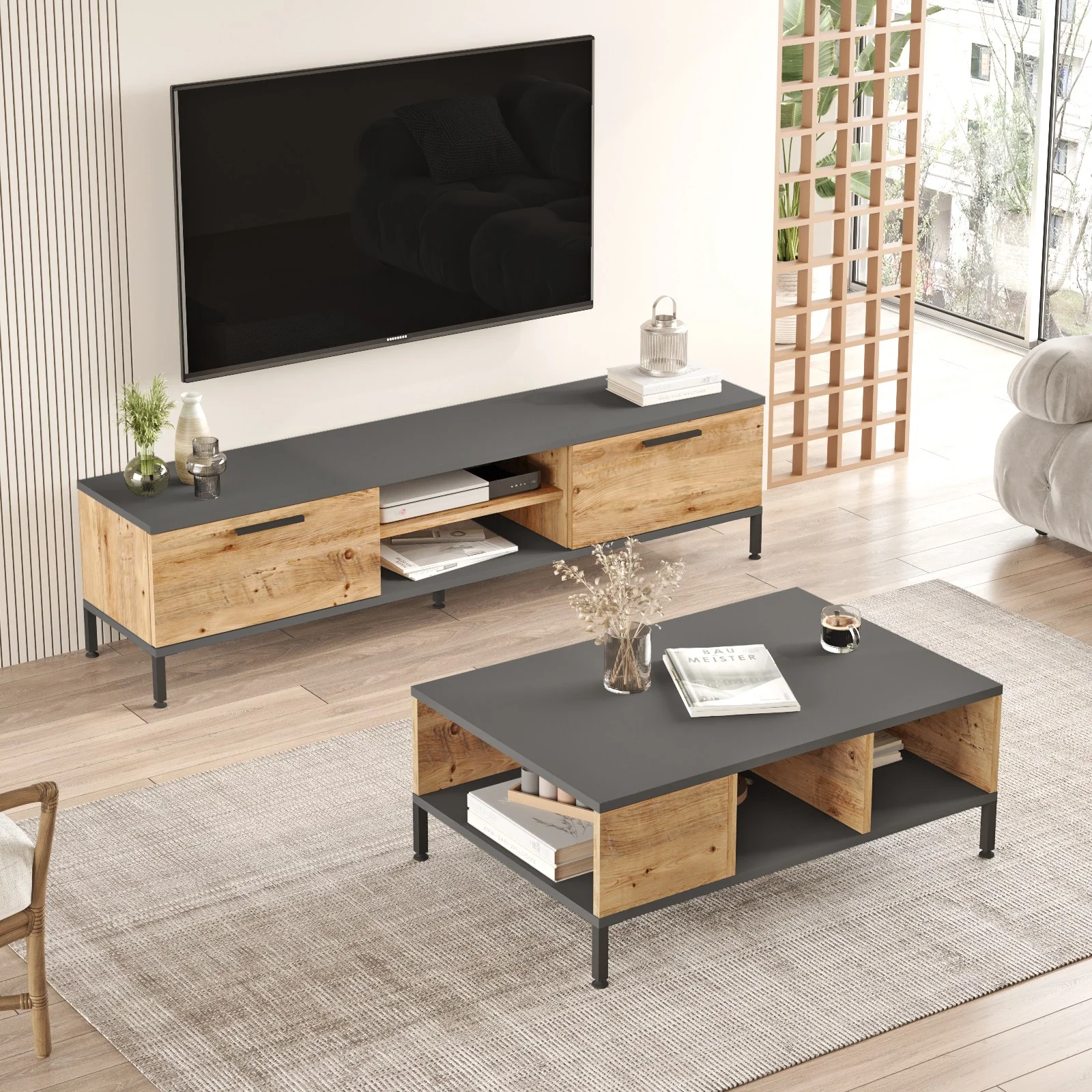 TV-meubelset Orlando met salontafel
