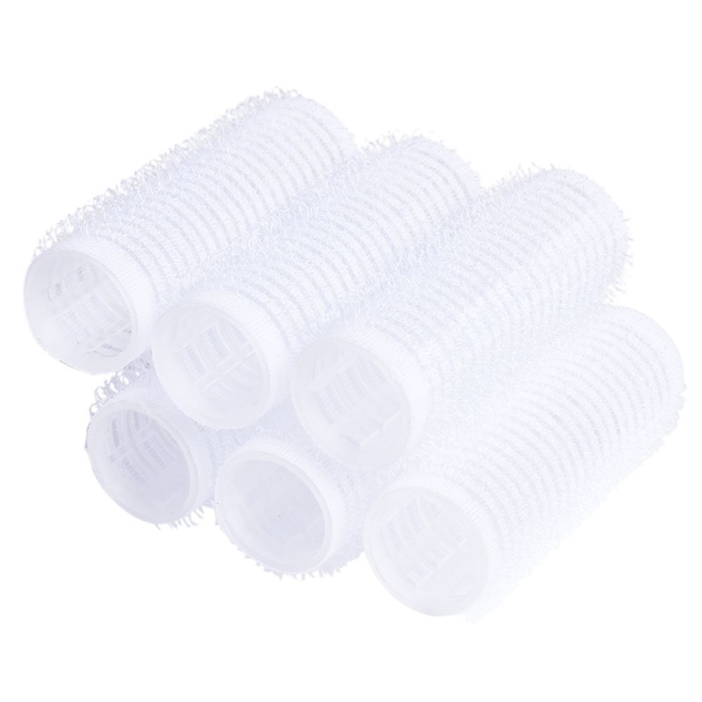 Bigoudi scratch latex blanc Ø2cm x6