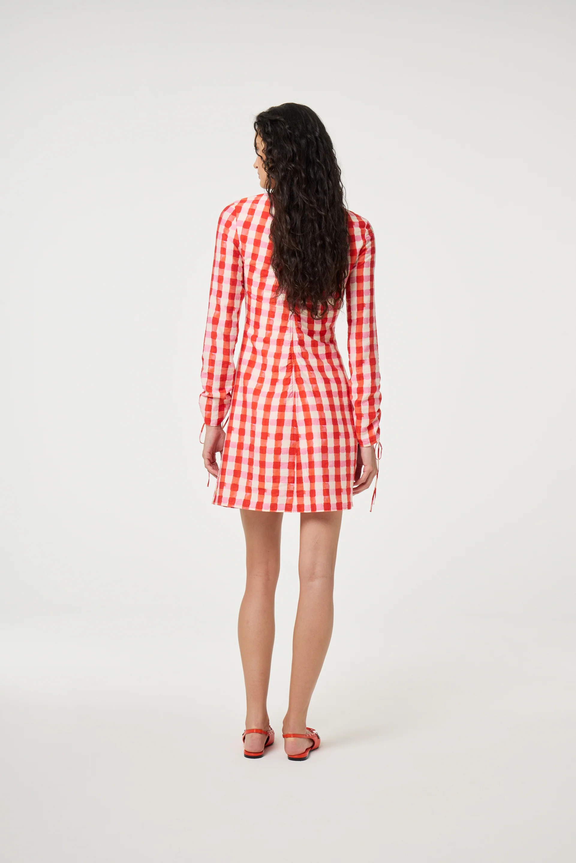 Levi Dress | Tangerine Tango/Cosy White