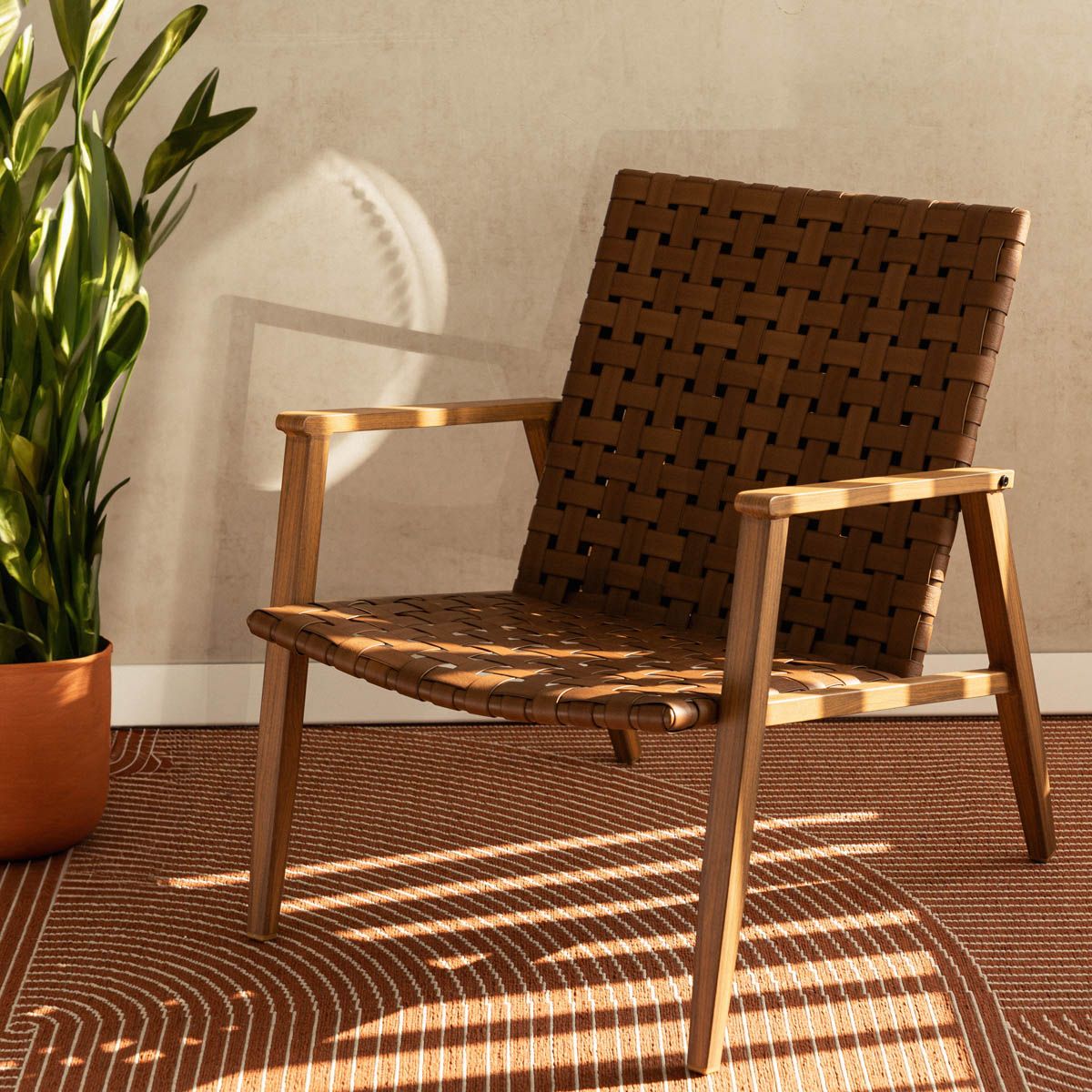 Fotel TRAD naturalny pleciony 62x73x75 cm