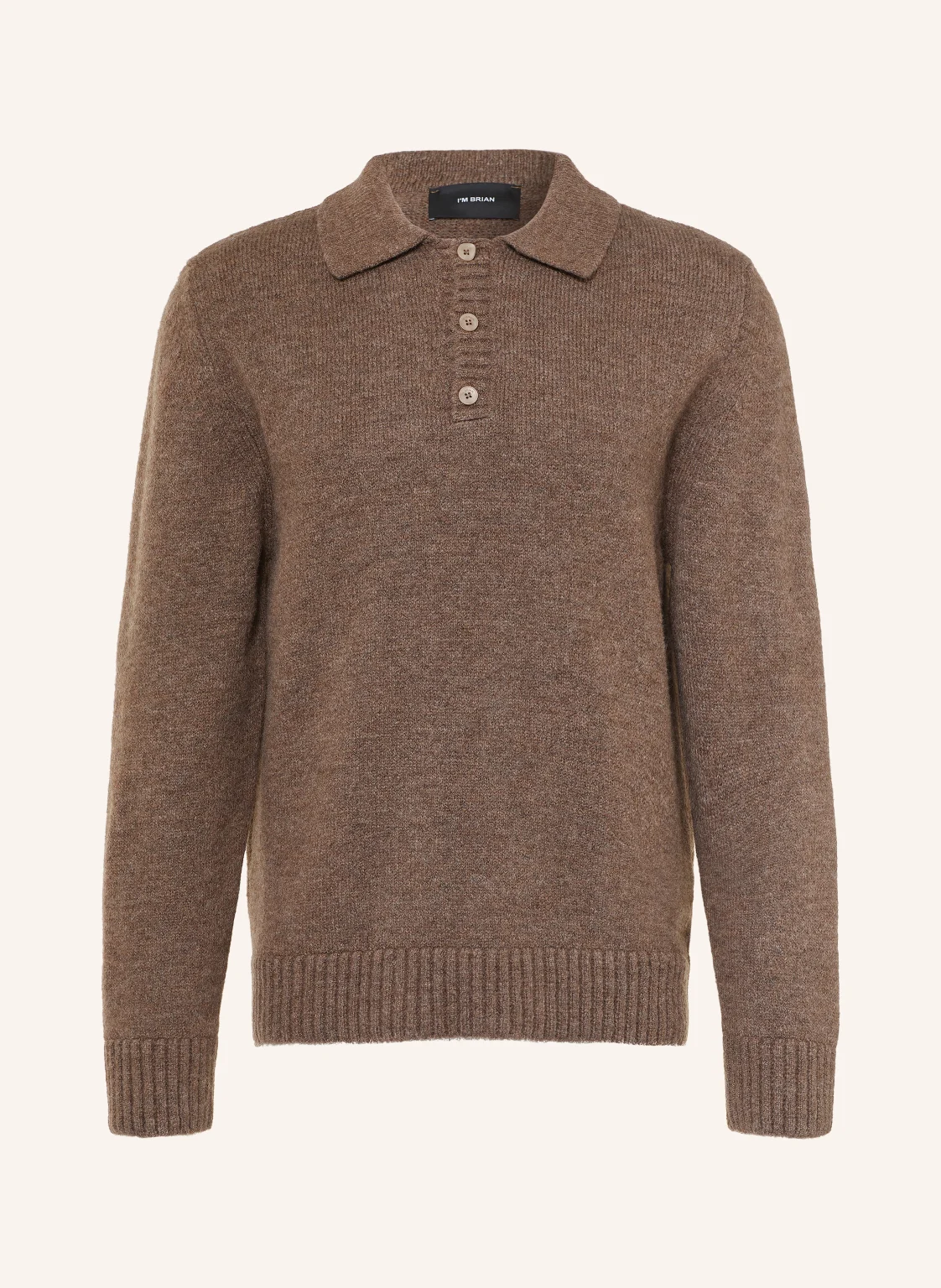 I'M BRIAN Strick-Poloshirt