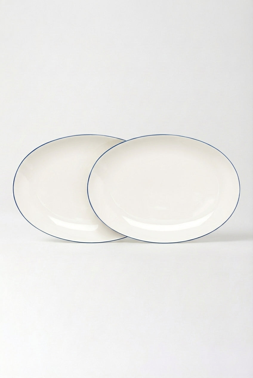 vtwonen - borden - wit - 25.5cm - set van 2