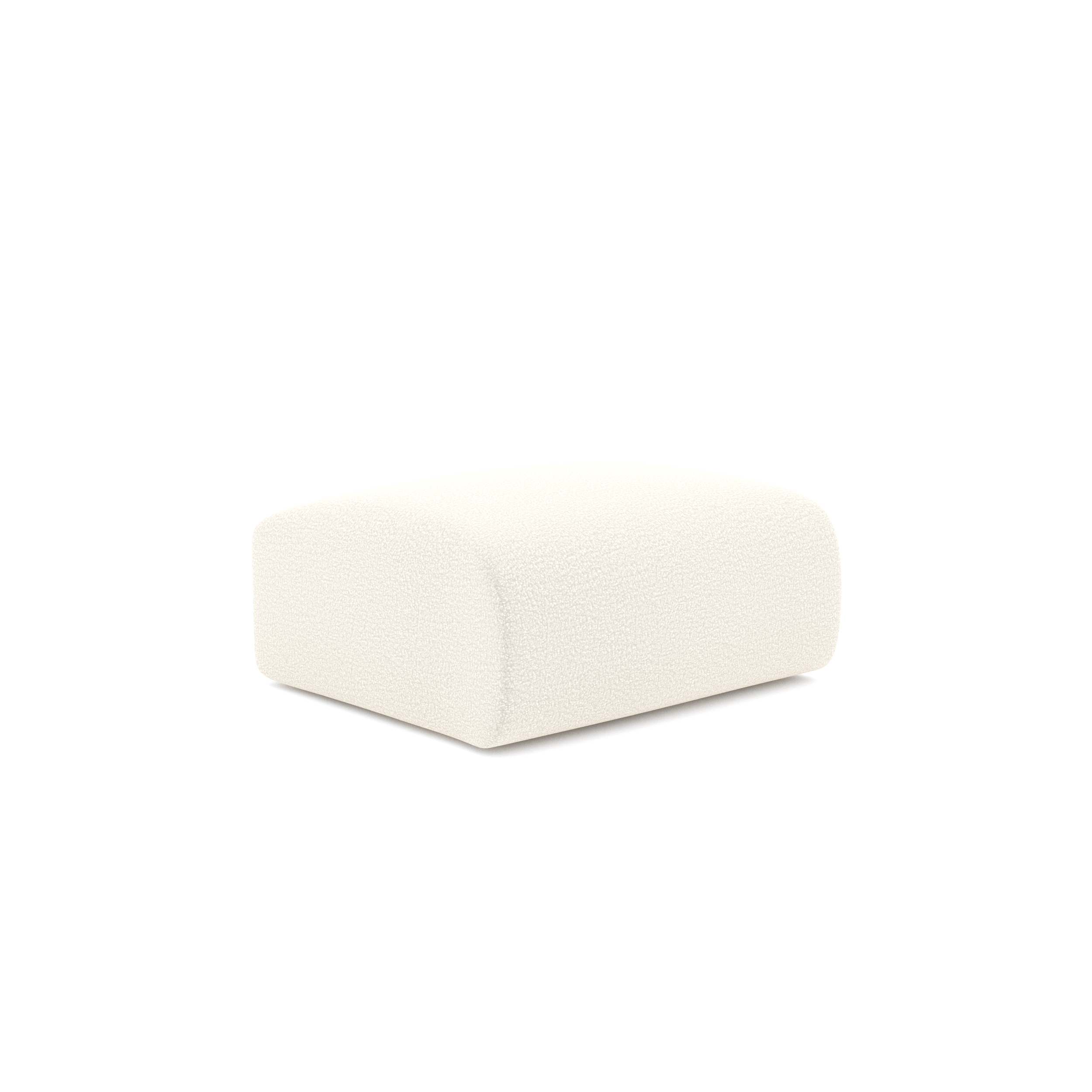 Sia Home - Poef MYRA - bouclette stof crème 75cm