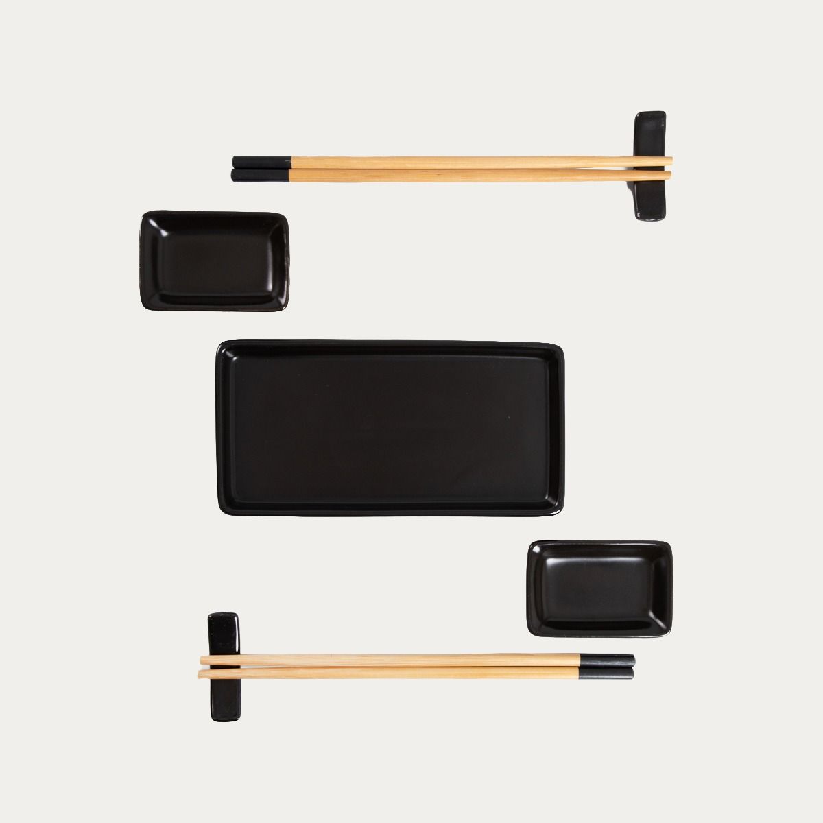 Zestaw SUSHI do sushi czarny 7 el.