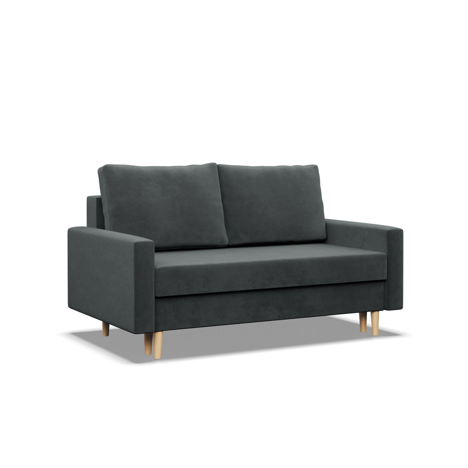 Sofa kanapa z funkcją spania CIEMNY SZARY