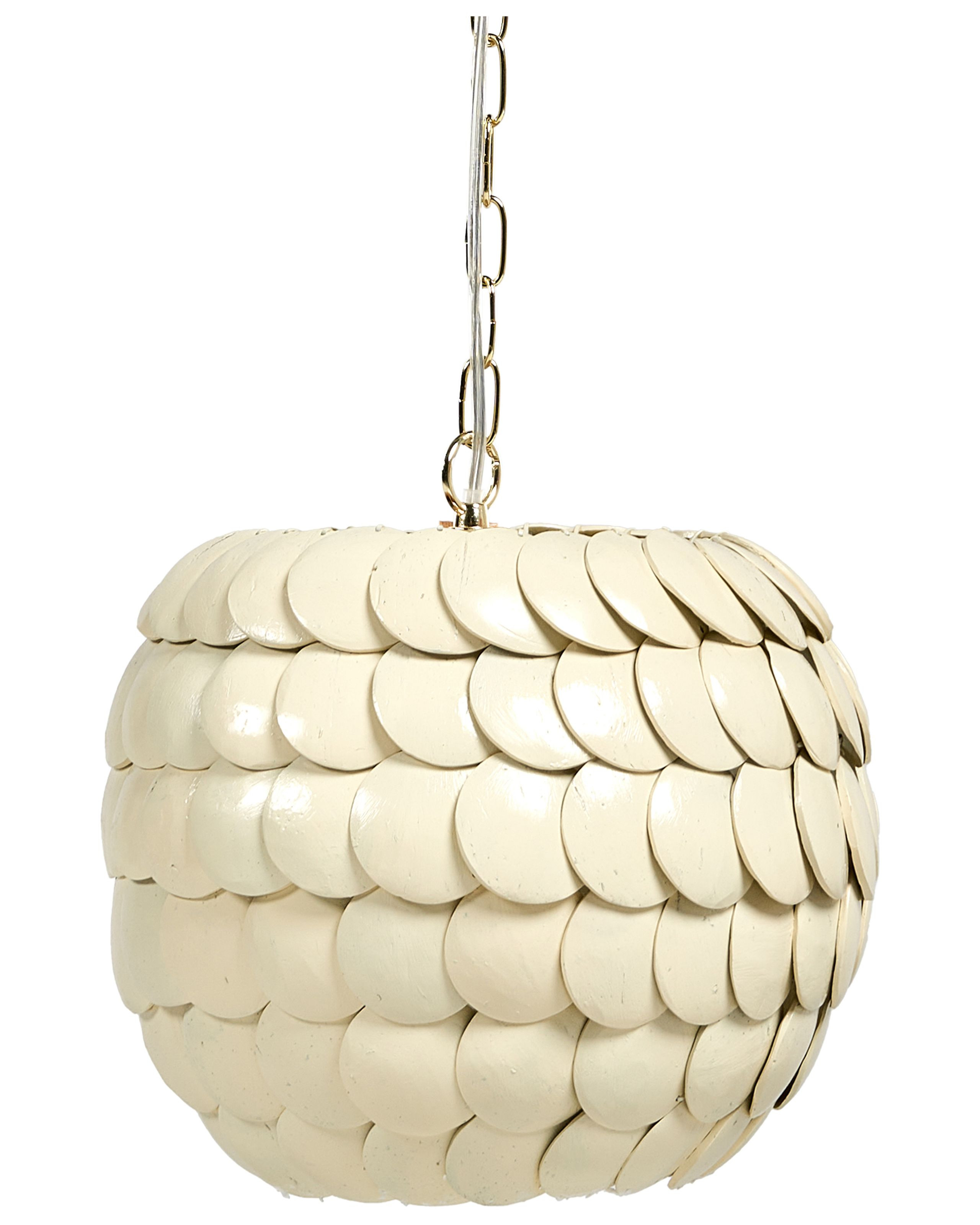 Lampa wisząca MASKELIYA Skorupa kokosa Beżowy