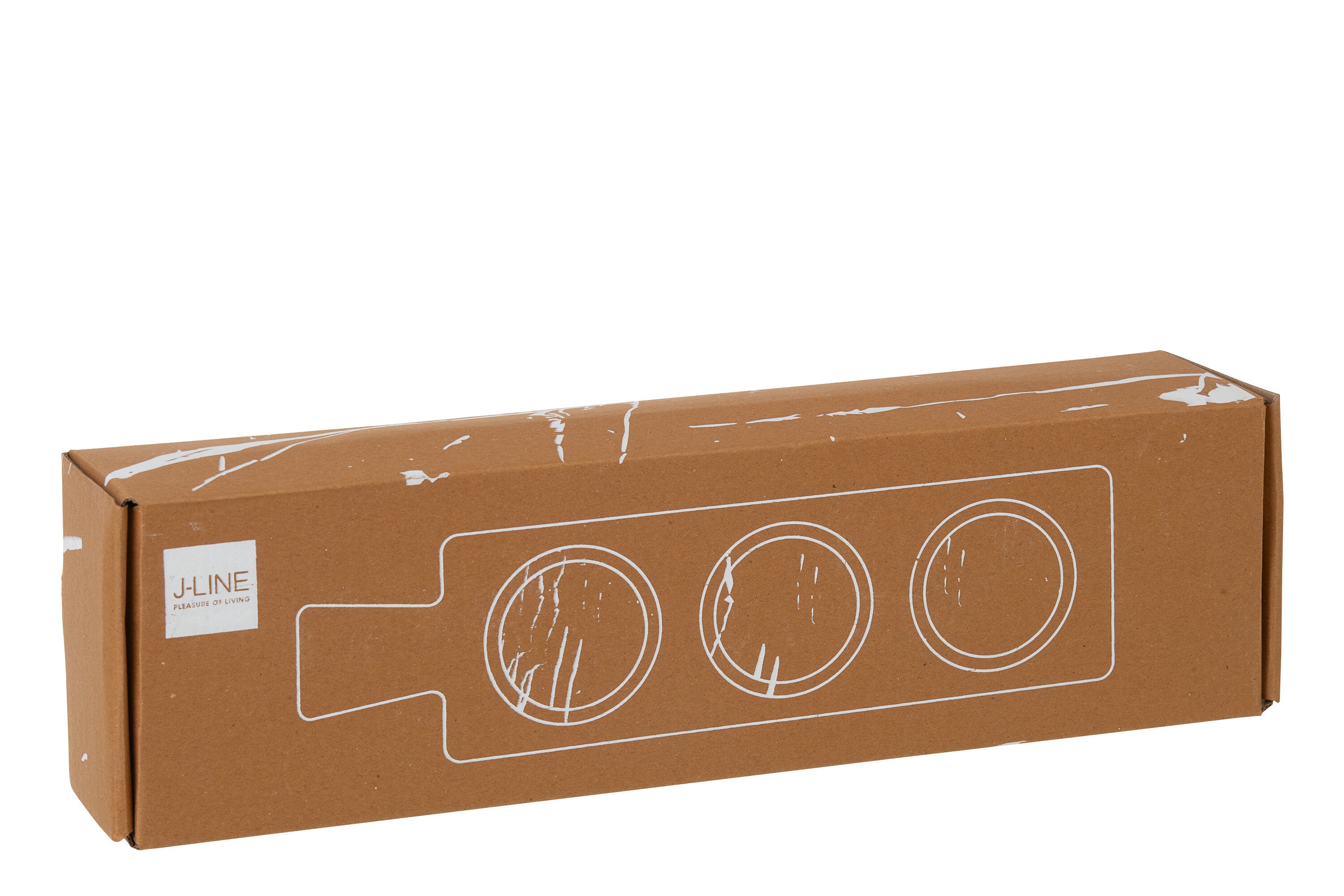 J-Line kruidenset Marmer - steen - naturel/beige