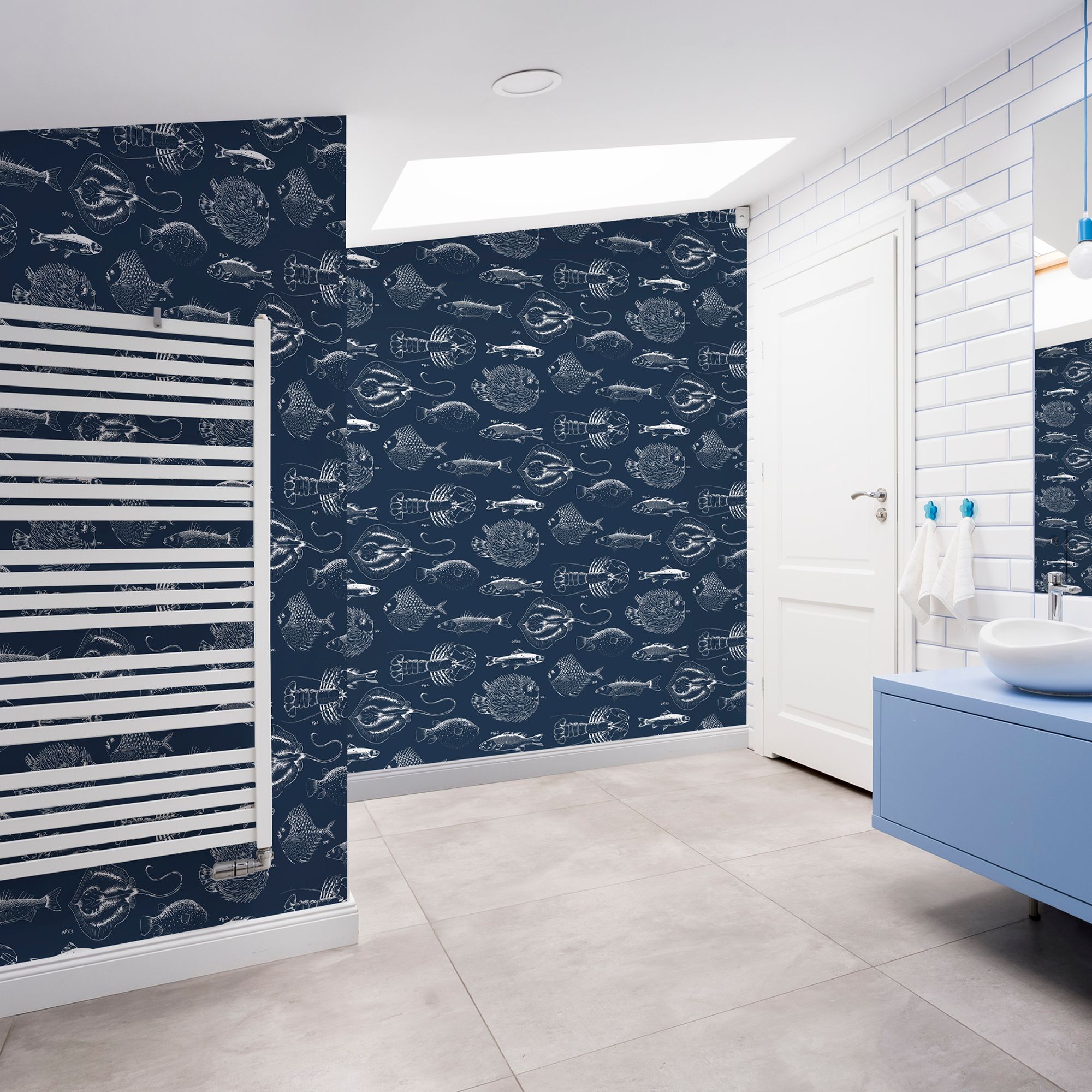 Contour Antibac Into the Deep Navy Wallpaper
