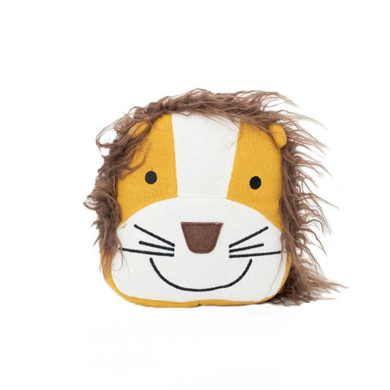 MONTESSORI - Coussin lion Simba Clara 100% coton marron