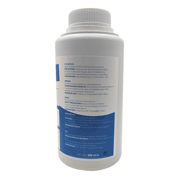 Nettoyant Résine 500ml Adoucisseur d'Eau - Désinfectant Résine Nettoyant Adoucisseur Eau Fabrication Française