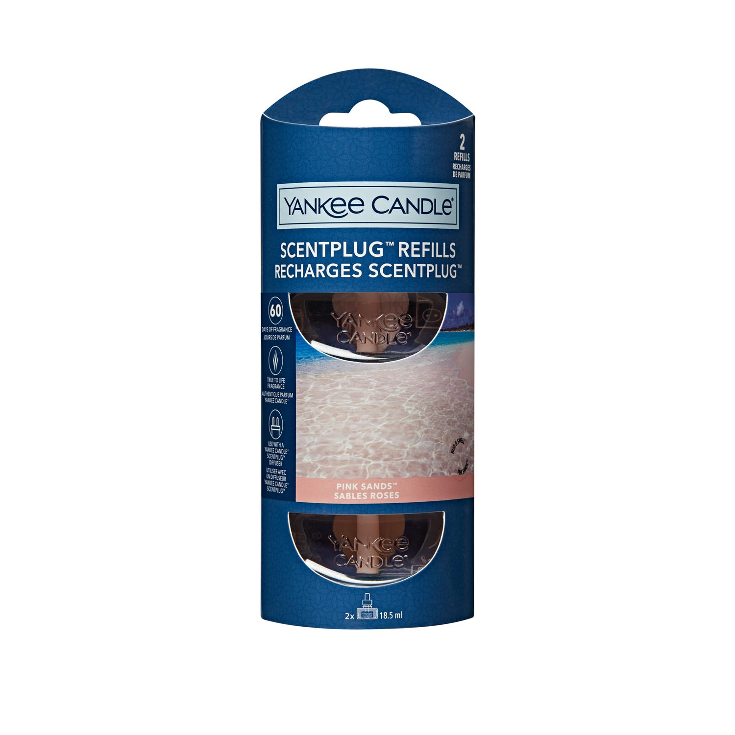 Set 2 ricariche per diffusore elettrico Pink Sands Yankee Candle