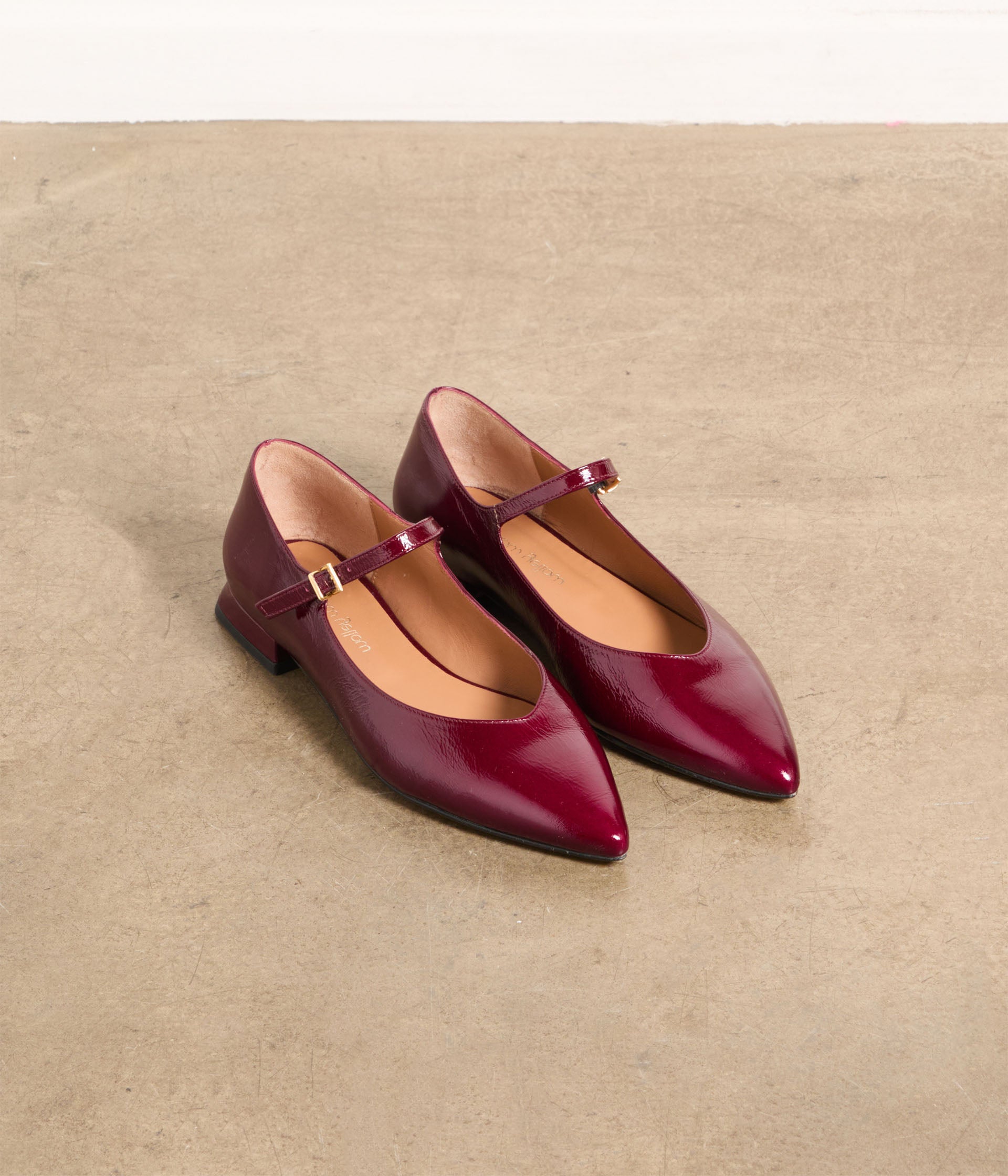 Babies vernies cerise Claudia
