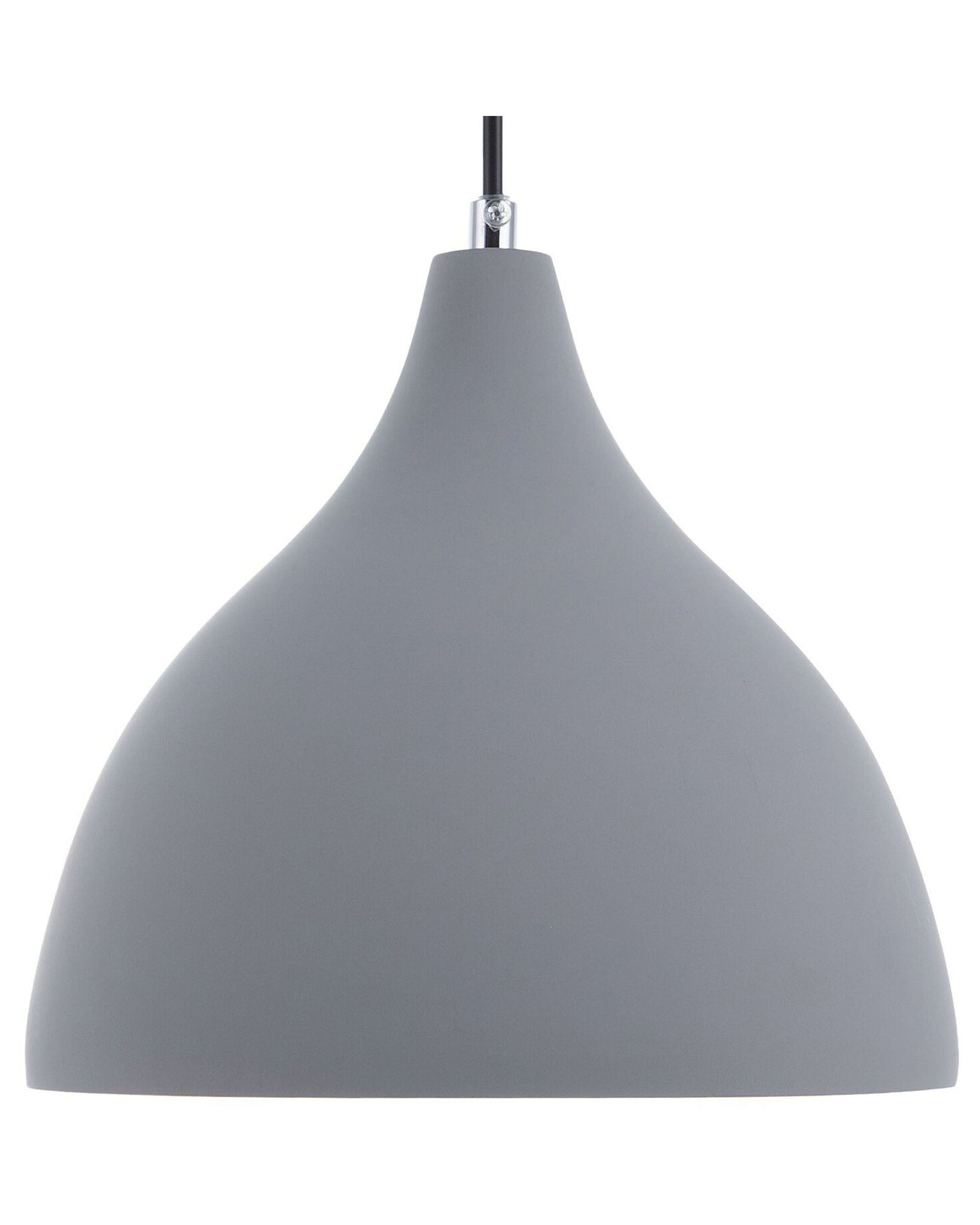 Nowoczesna lampa sufitowa wisząca szara