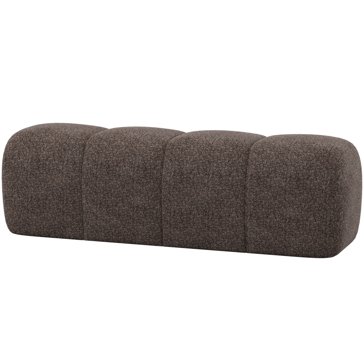 WOOOD eetbankje 164 cm Mojo - Wollig - Bruin - 49x164x45