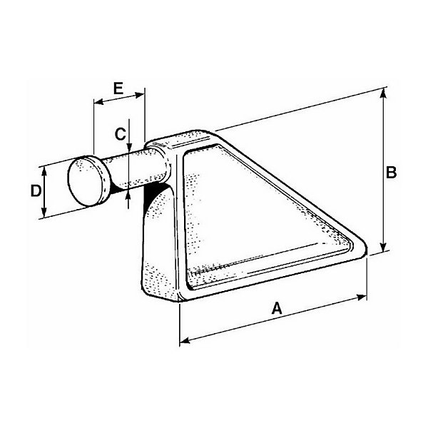 Gong de charnière pour remorques diam 20 mm