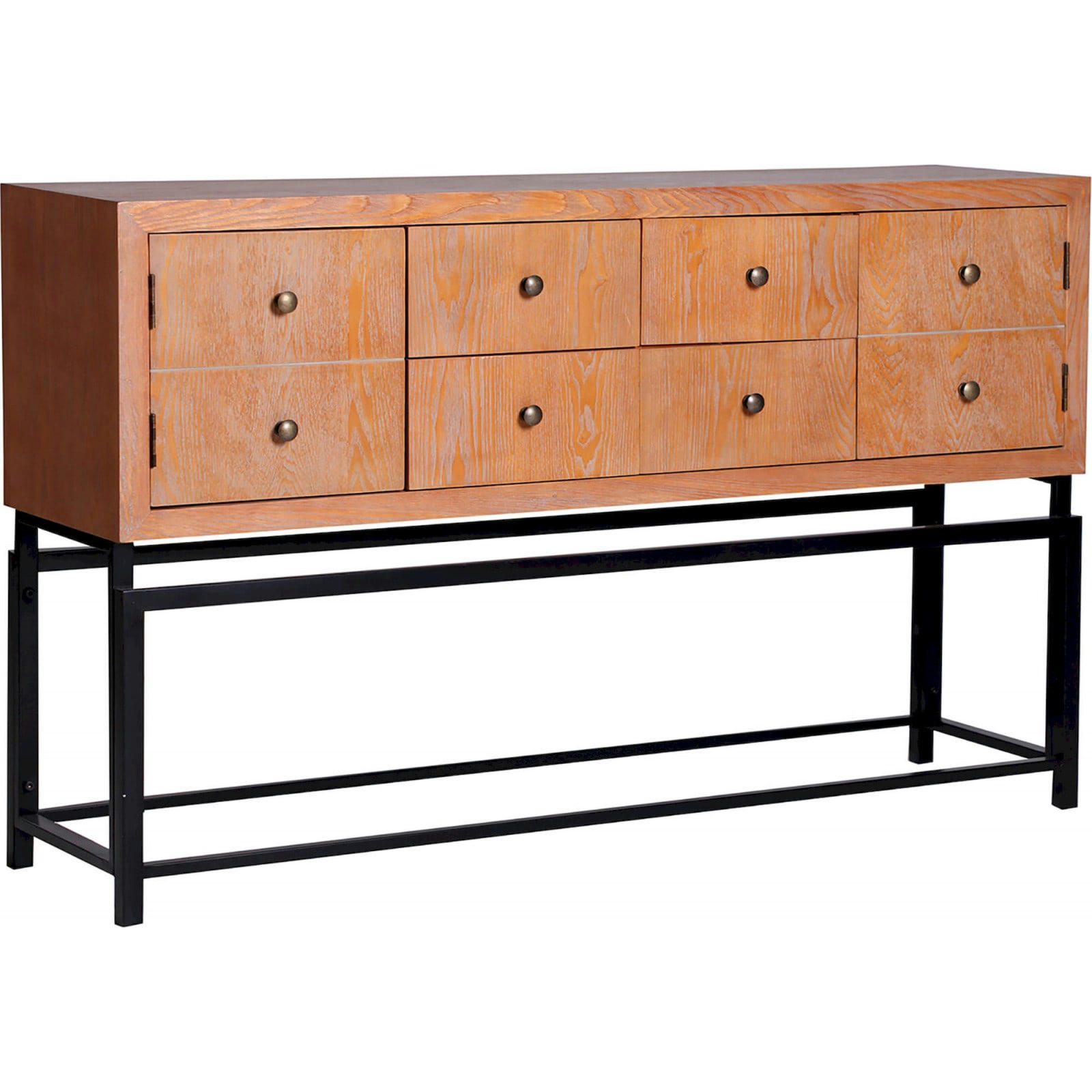 BROMLEY - Console Bois Sapin Bois clair