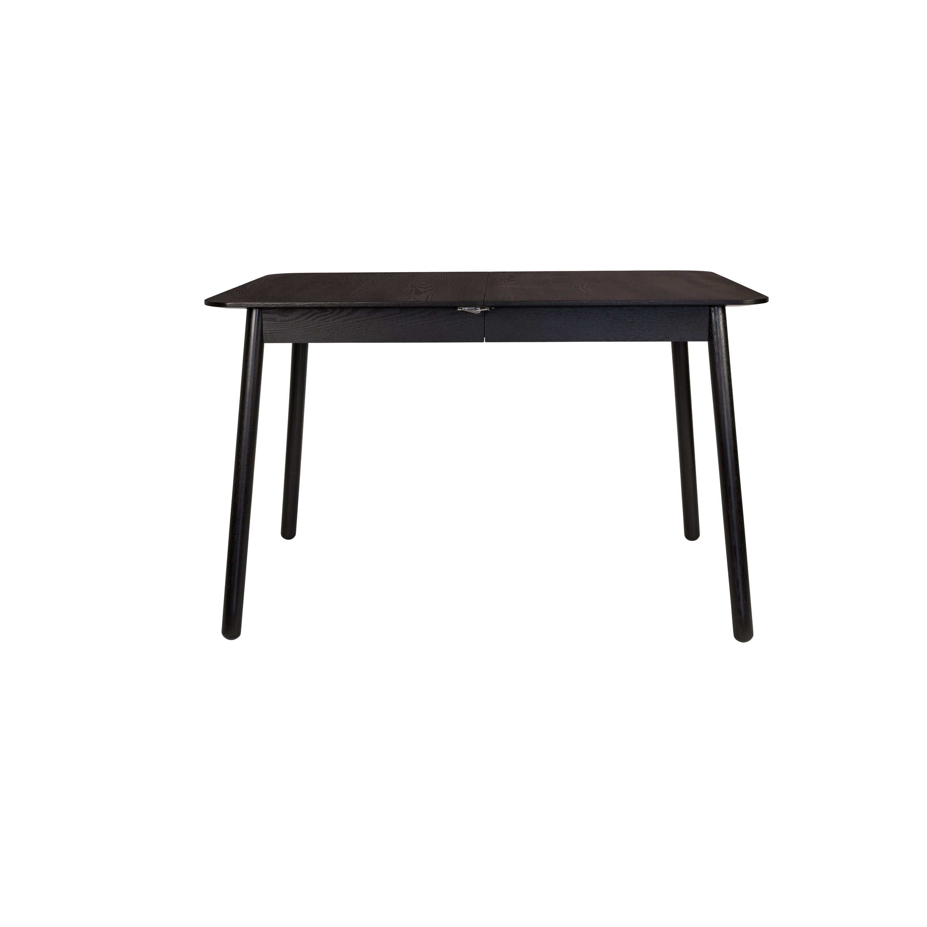 Zuiver Glimps Uitschuifbare Eettafel 120/162x80 cm Hout Zwart