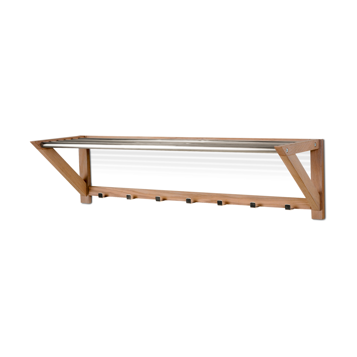 Rowico Home Confetti houten wandkapstok naturel eiken - 100 x 26 cm