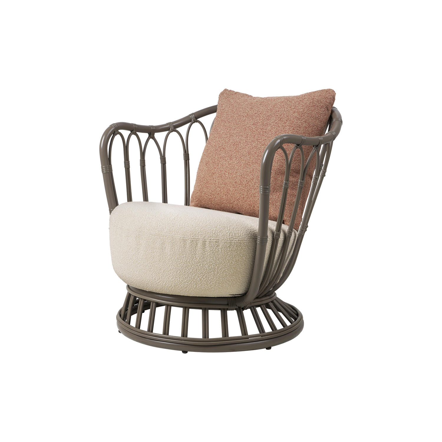 Grace Outdoor Lounge Chair, mushroom gray