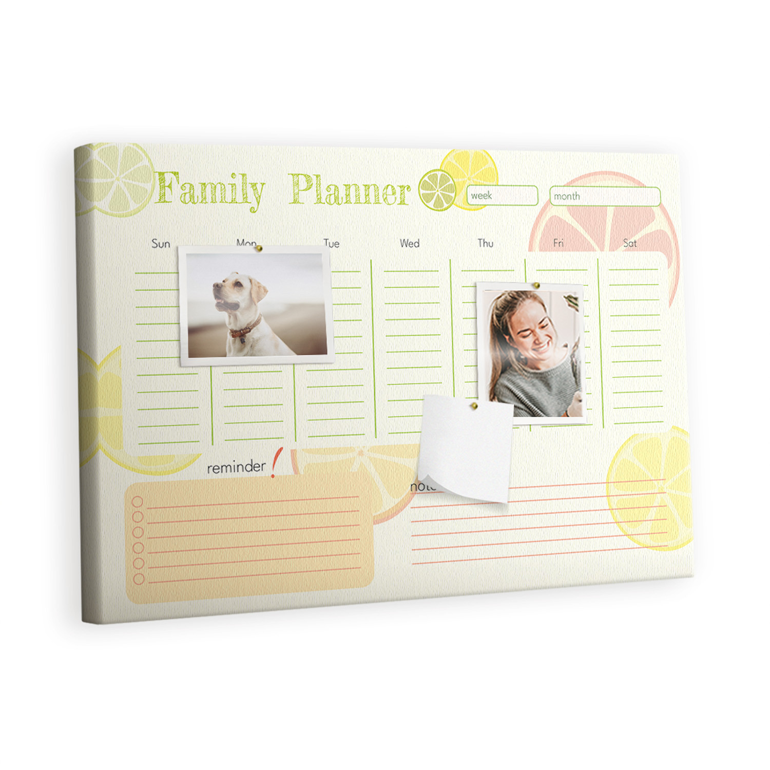 Tablica korkowa 60x40 cm planer dla dzieci   pinezki
