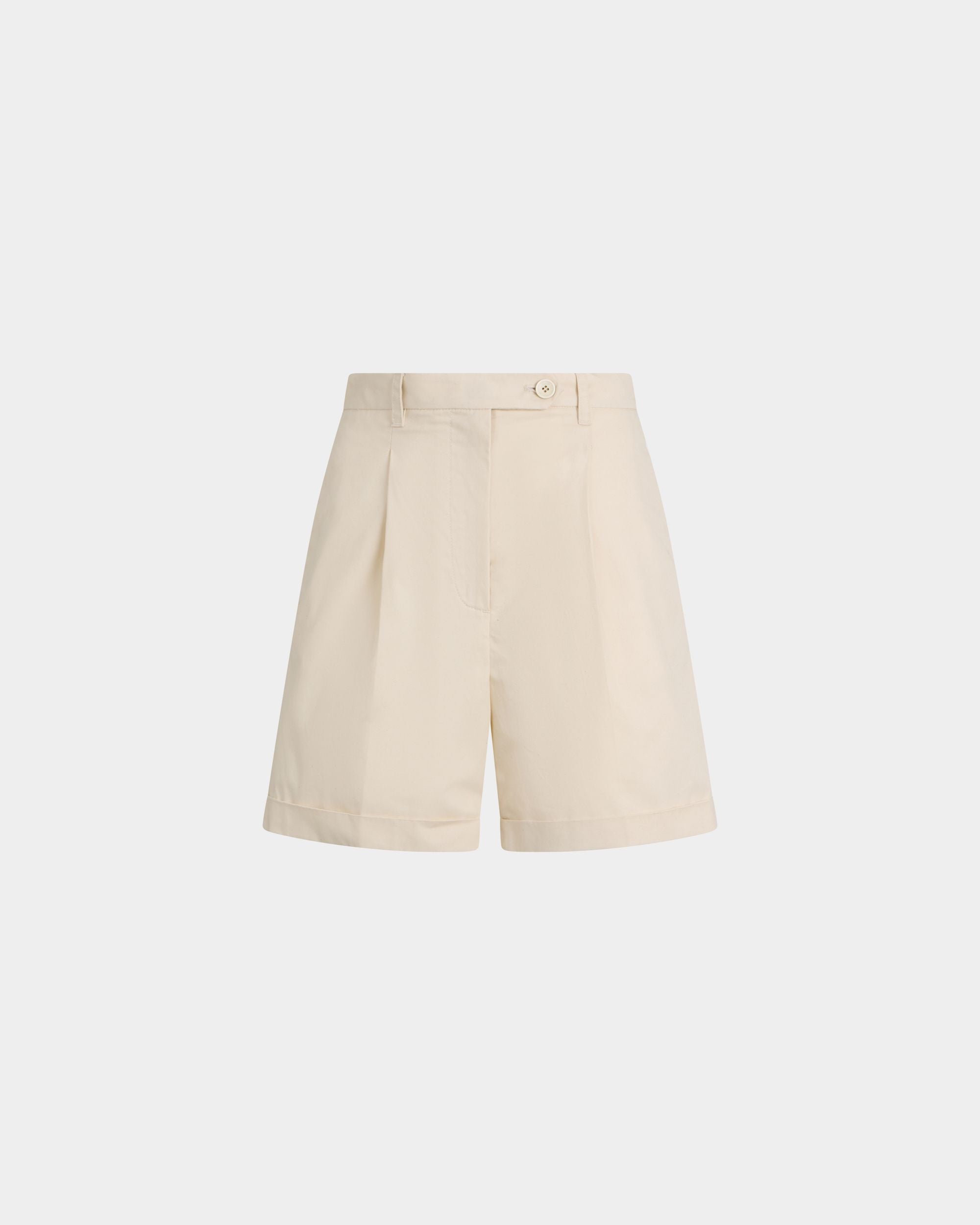 Shorts aus Baumwolle in Elfenbein aus der Tennis Kollektion