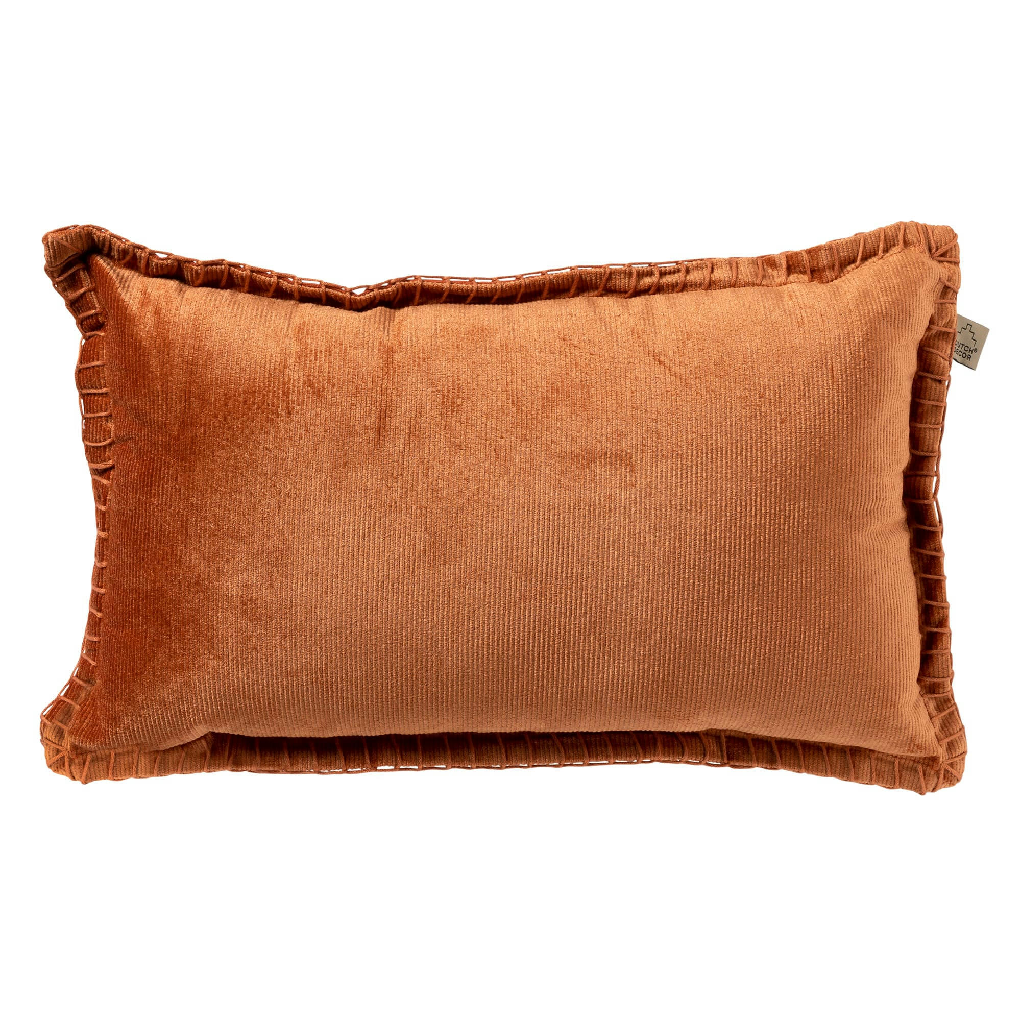 - Housse de coussin orange en velours-30x50 cm uni