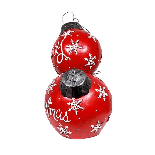 Alpine Corporation Holiday Décor Ornament Statue with Color Changing LED Lights