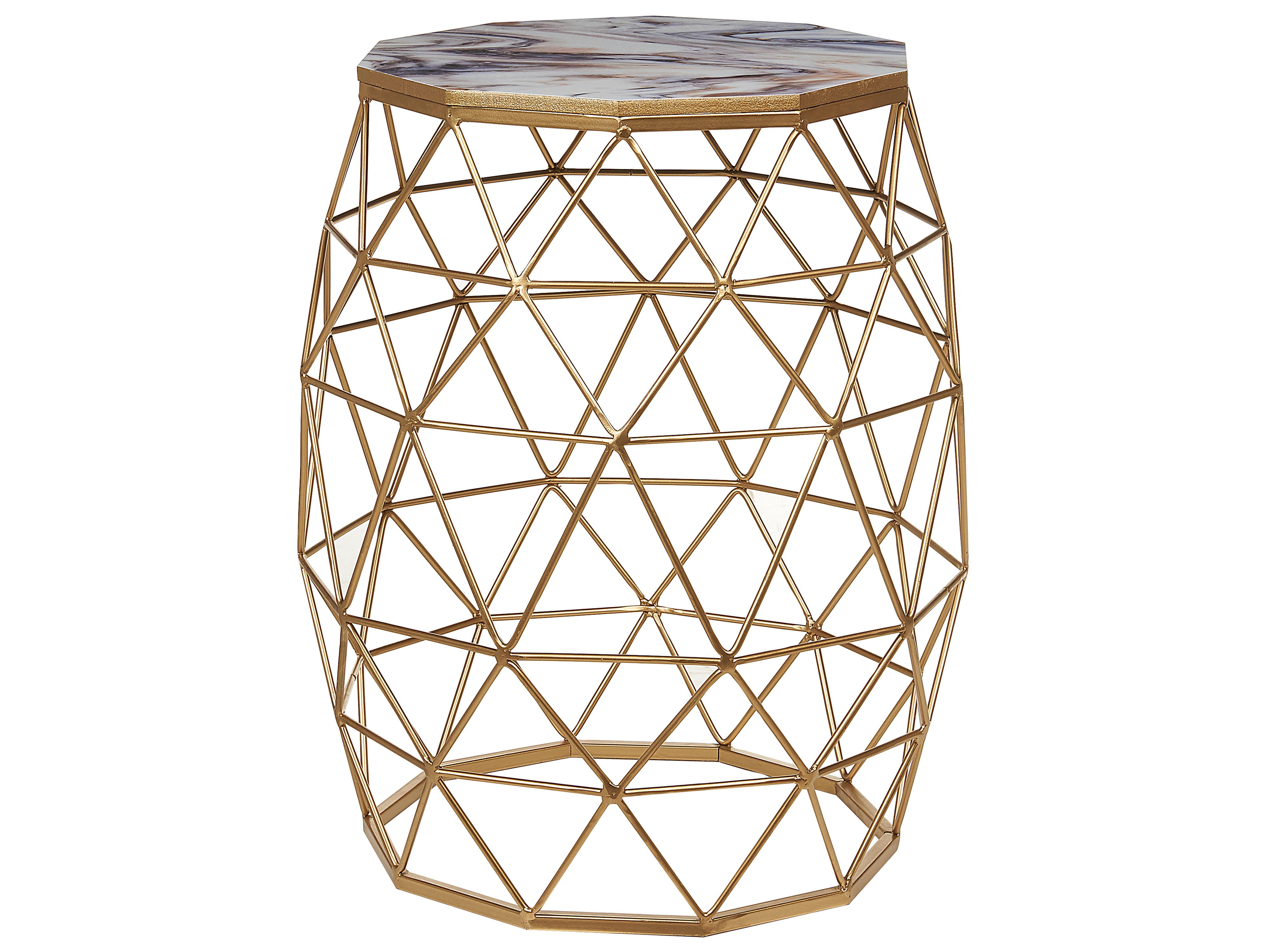 Side Table HALSEY Gold