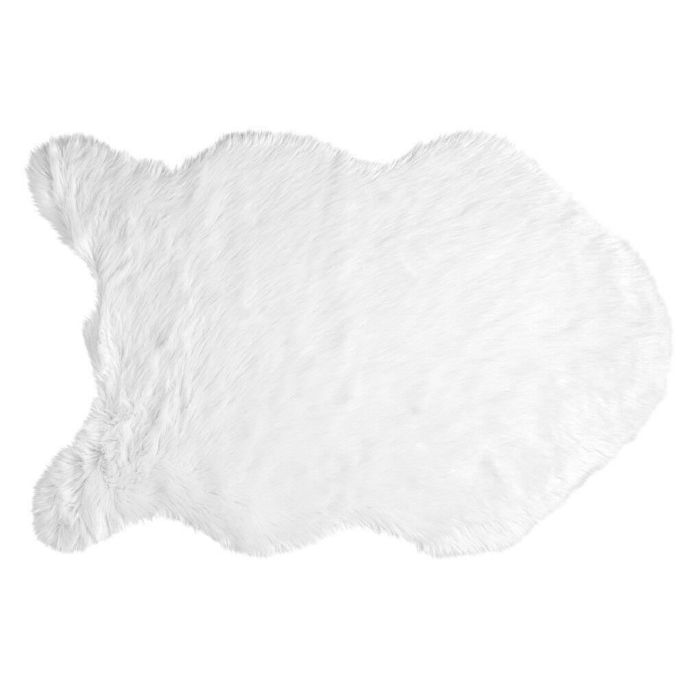 Tapis à poils longs Furcy blanc