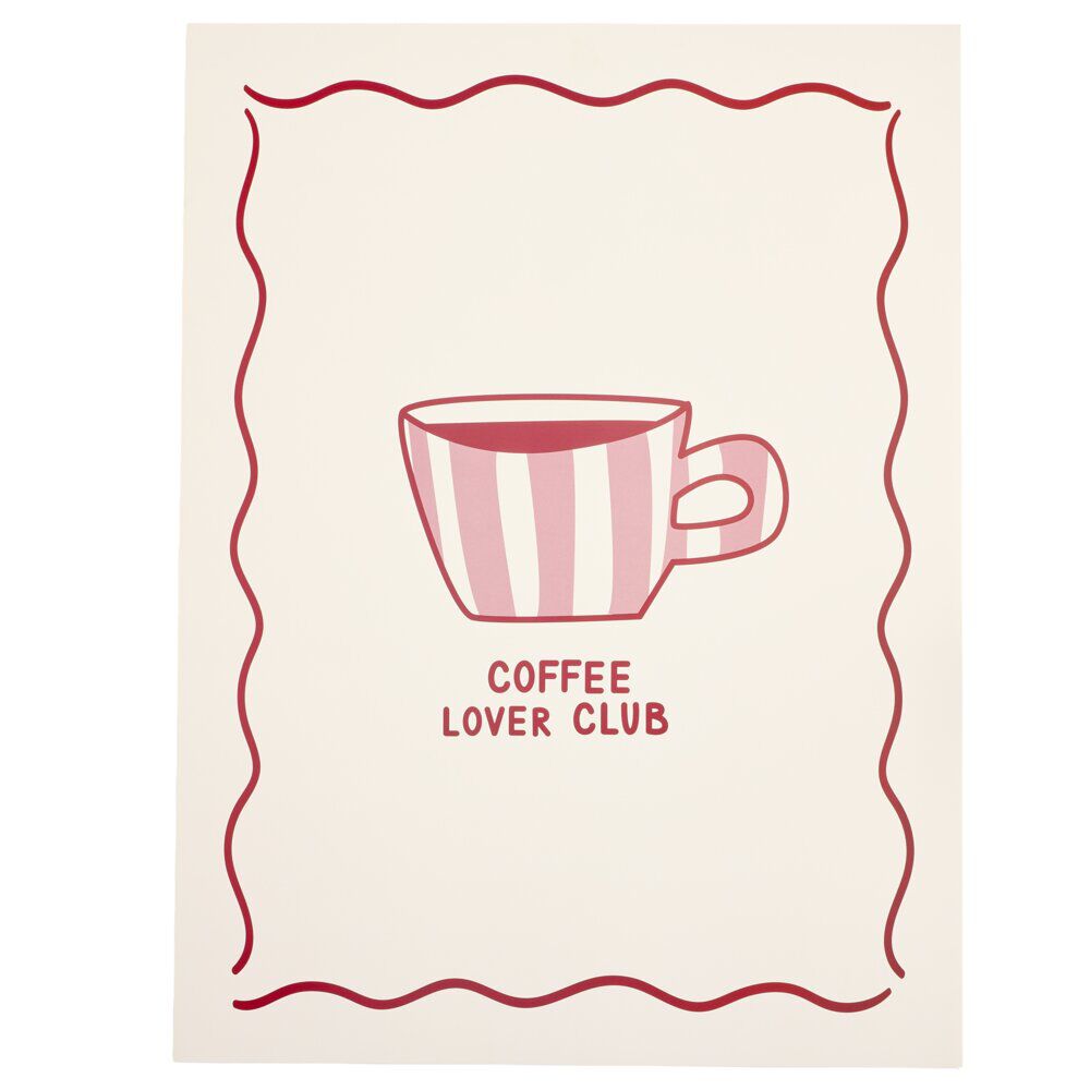 Affiche déco x3 papier petit-déjeuner 30x40cm (3 modèles)