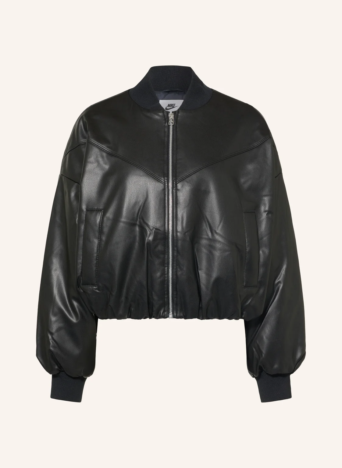 Nike Jacke PLEATHER BOMBER in Lederoptik