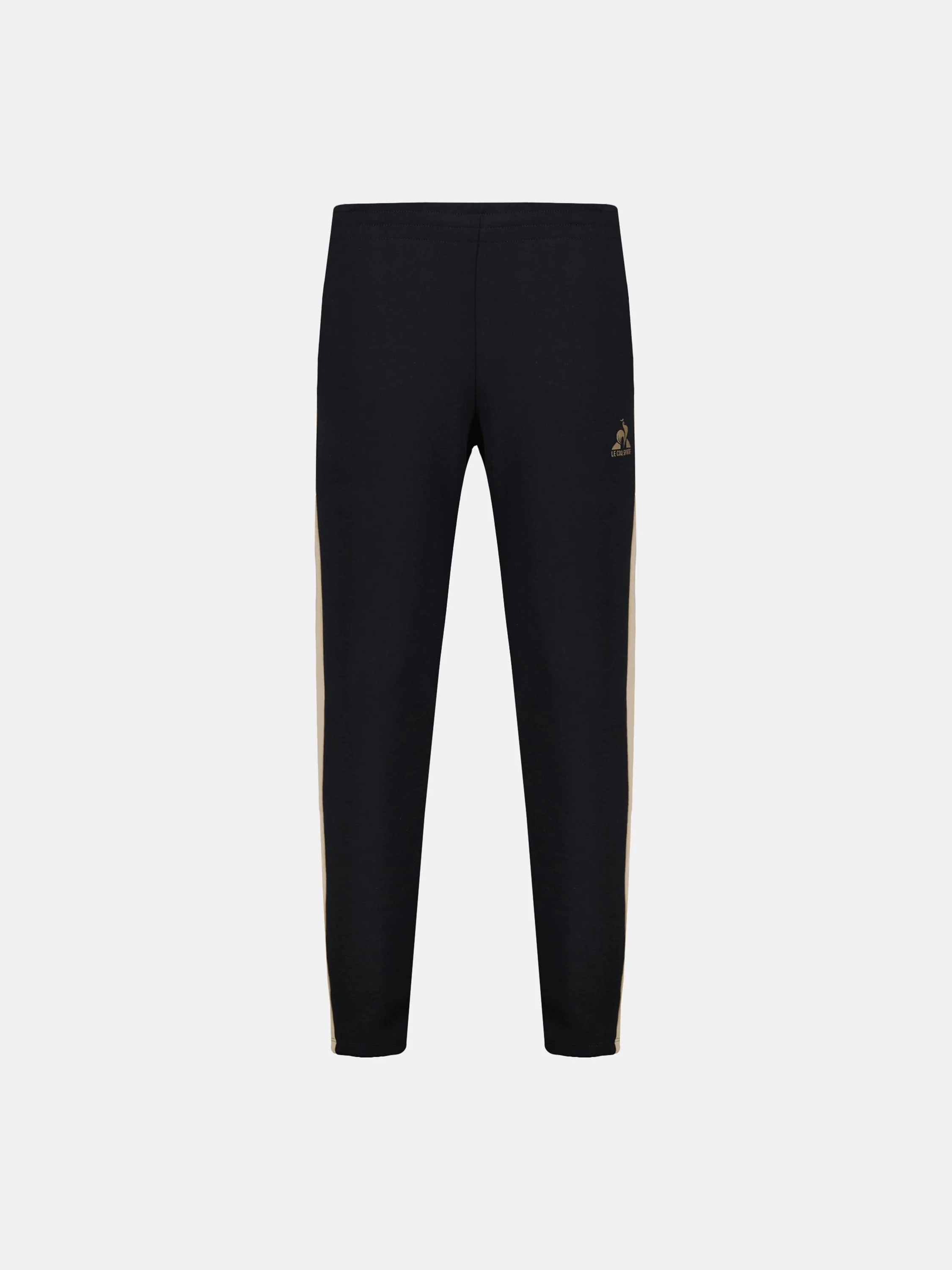 Pantalon double face avec bandes côtées contrastées