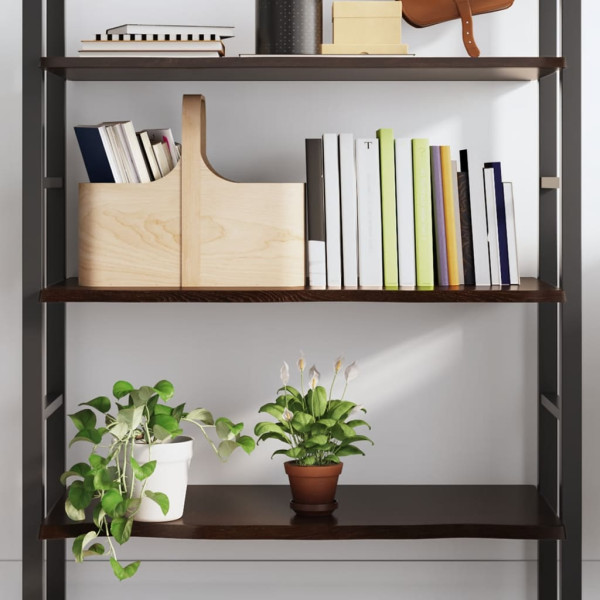 VidaXL Półka ciemnobrązowa 100x60x2 cm wykończone