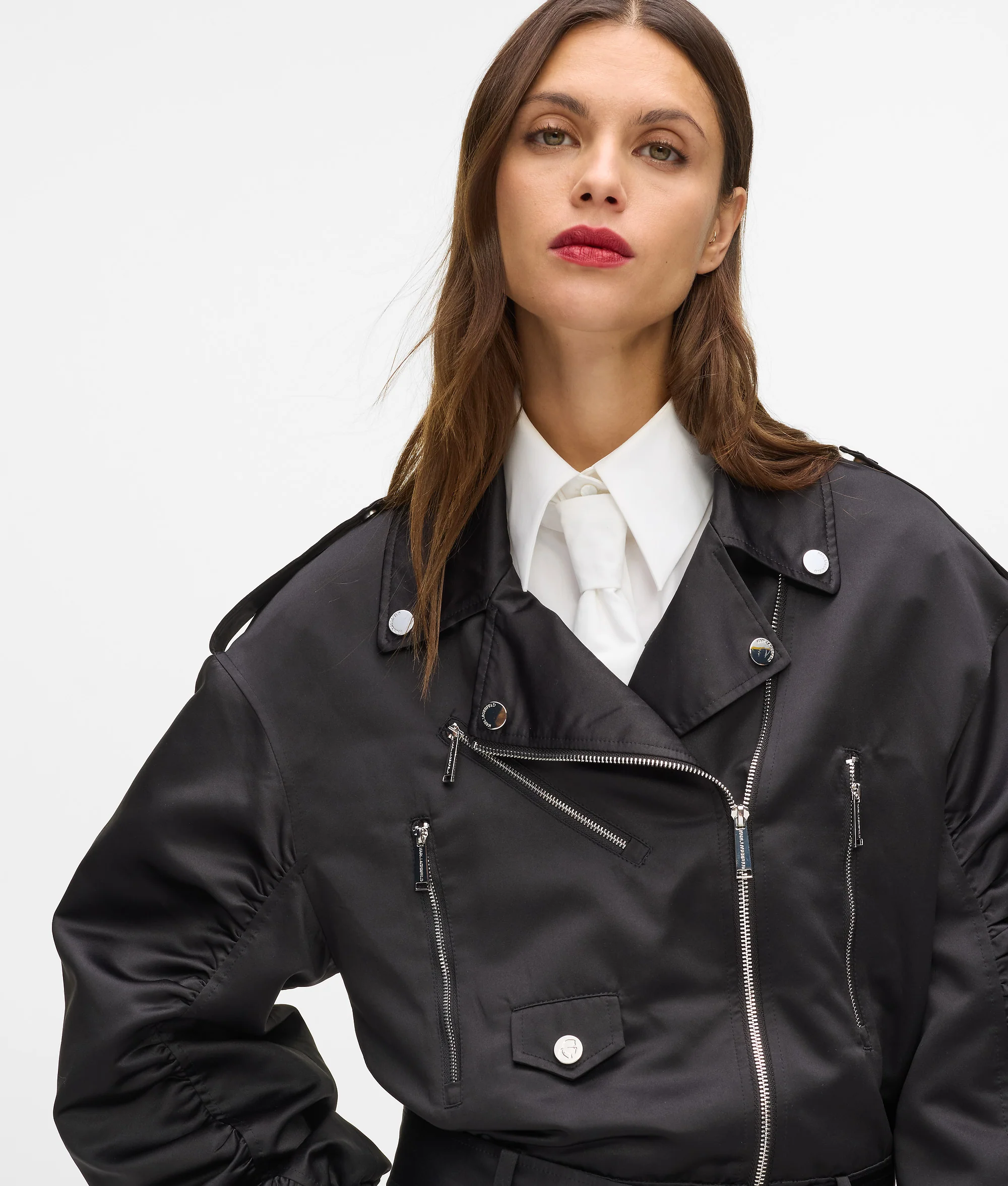 Blouson bomber en satin