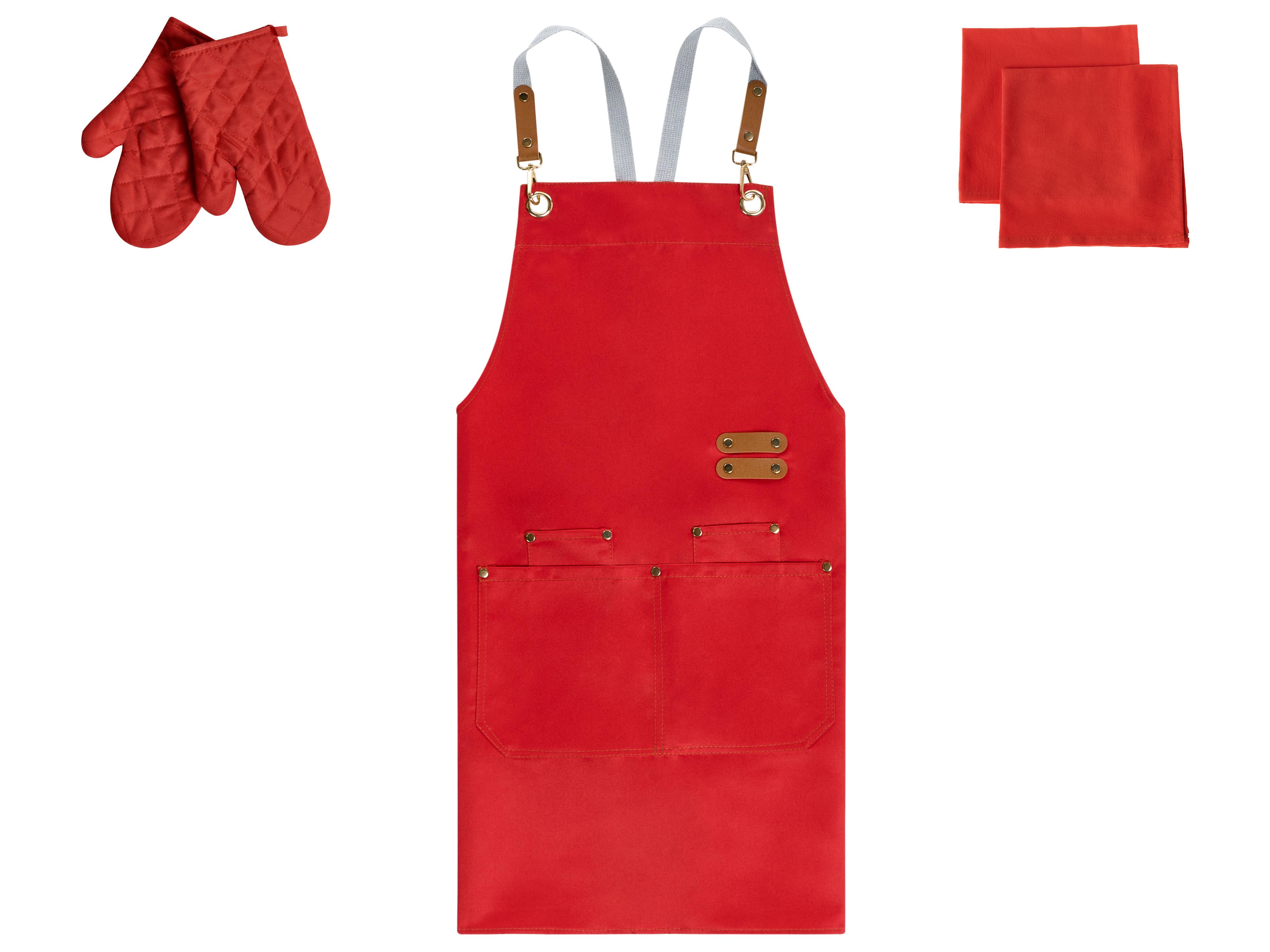 Kitchen Textiles Set BRASSICA Red