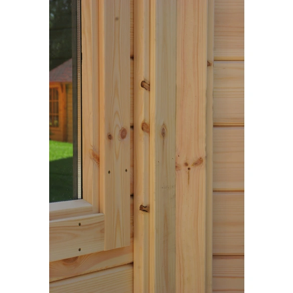Holzpavillon »Capri 3.5«, achteckig, achteckig, BxT: 350 x 350 cm, inkl. Dacheindeckung