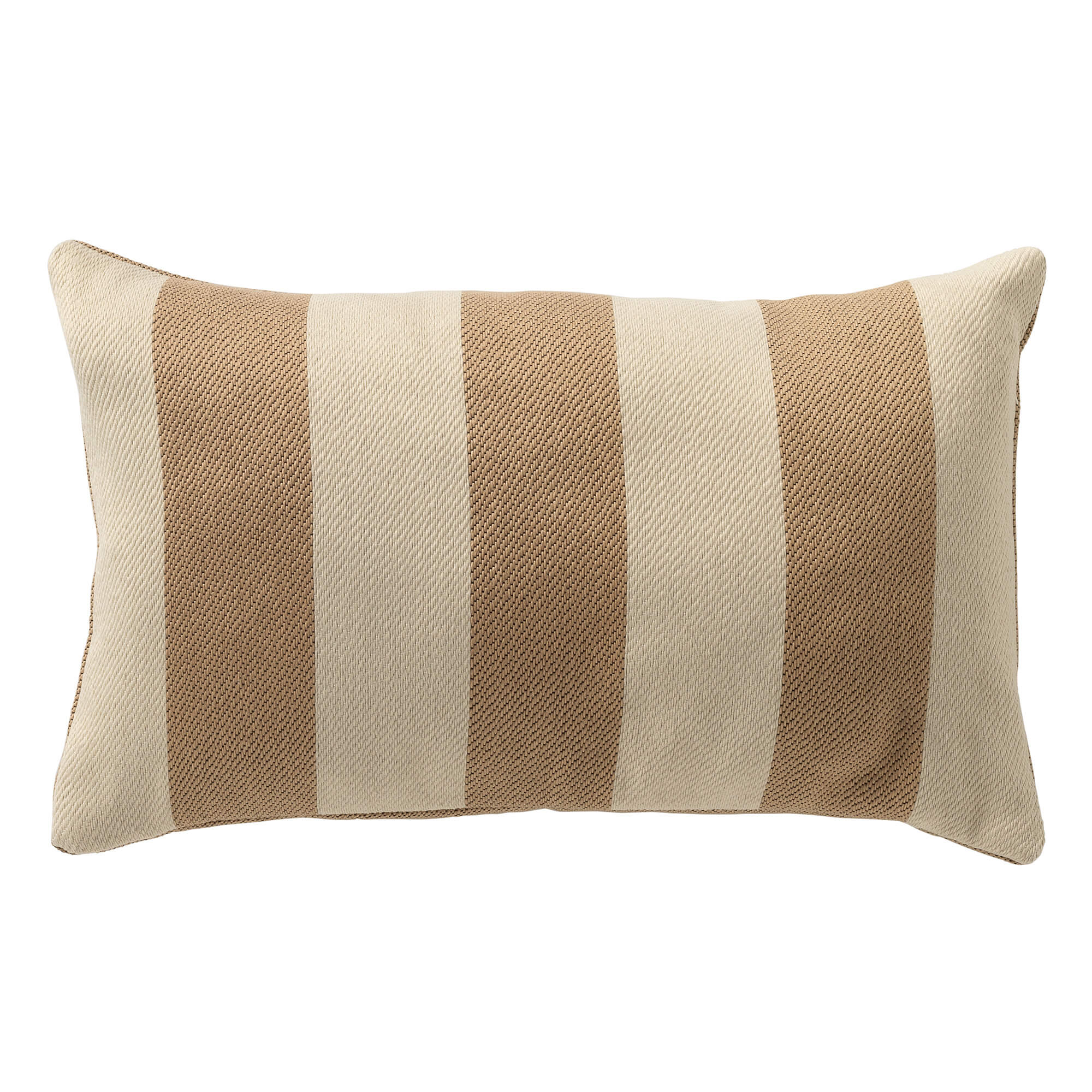 CYRUS - buitenkussen 30x50 cm - waterafstotend - gestreept - Irish Cream - beige