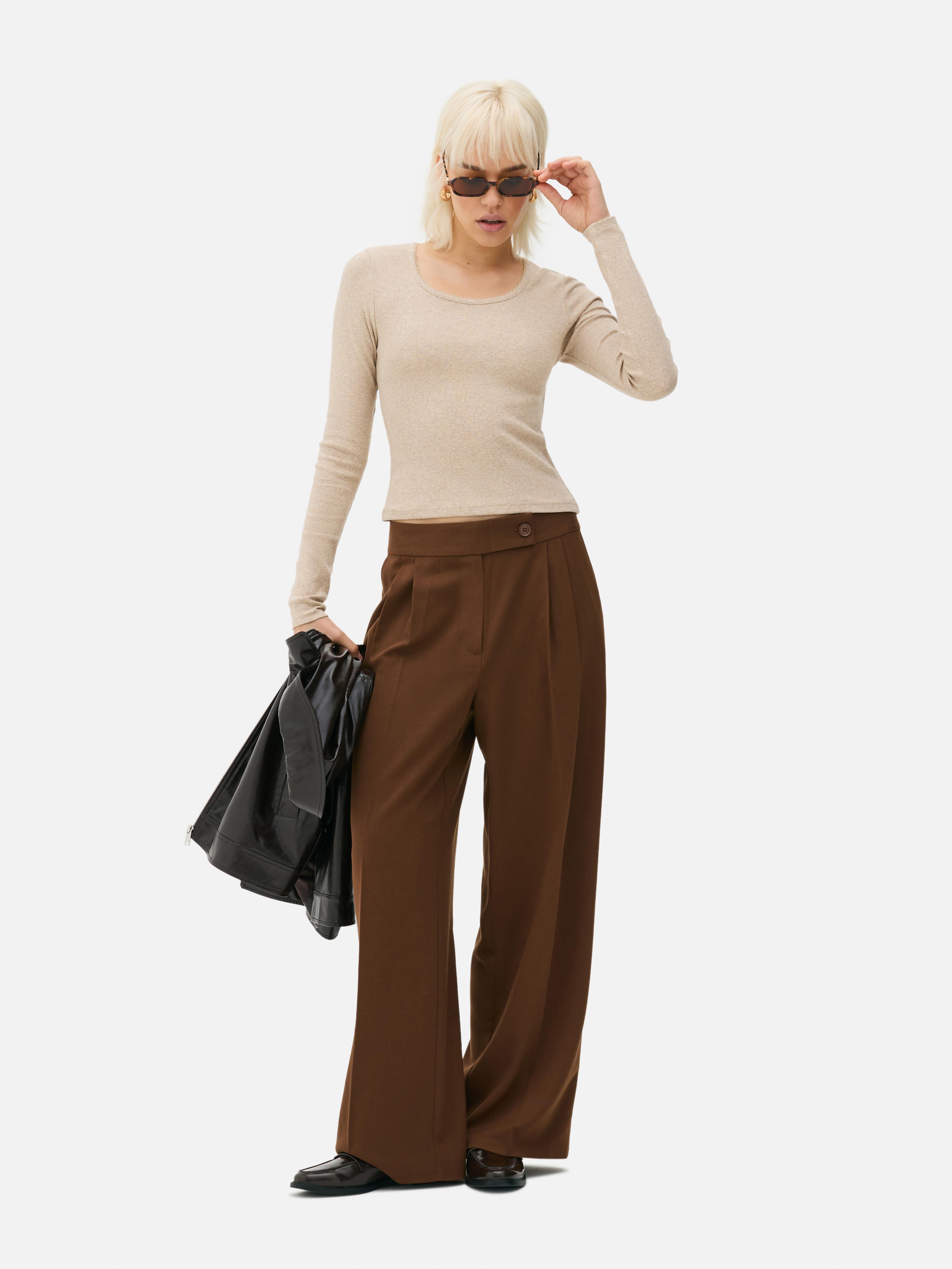 Cotton Rich Scoop Neck Top